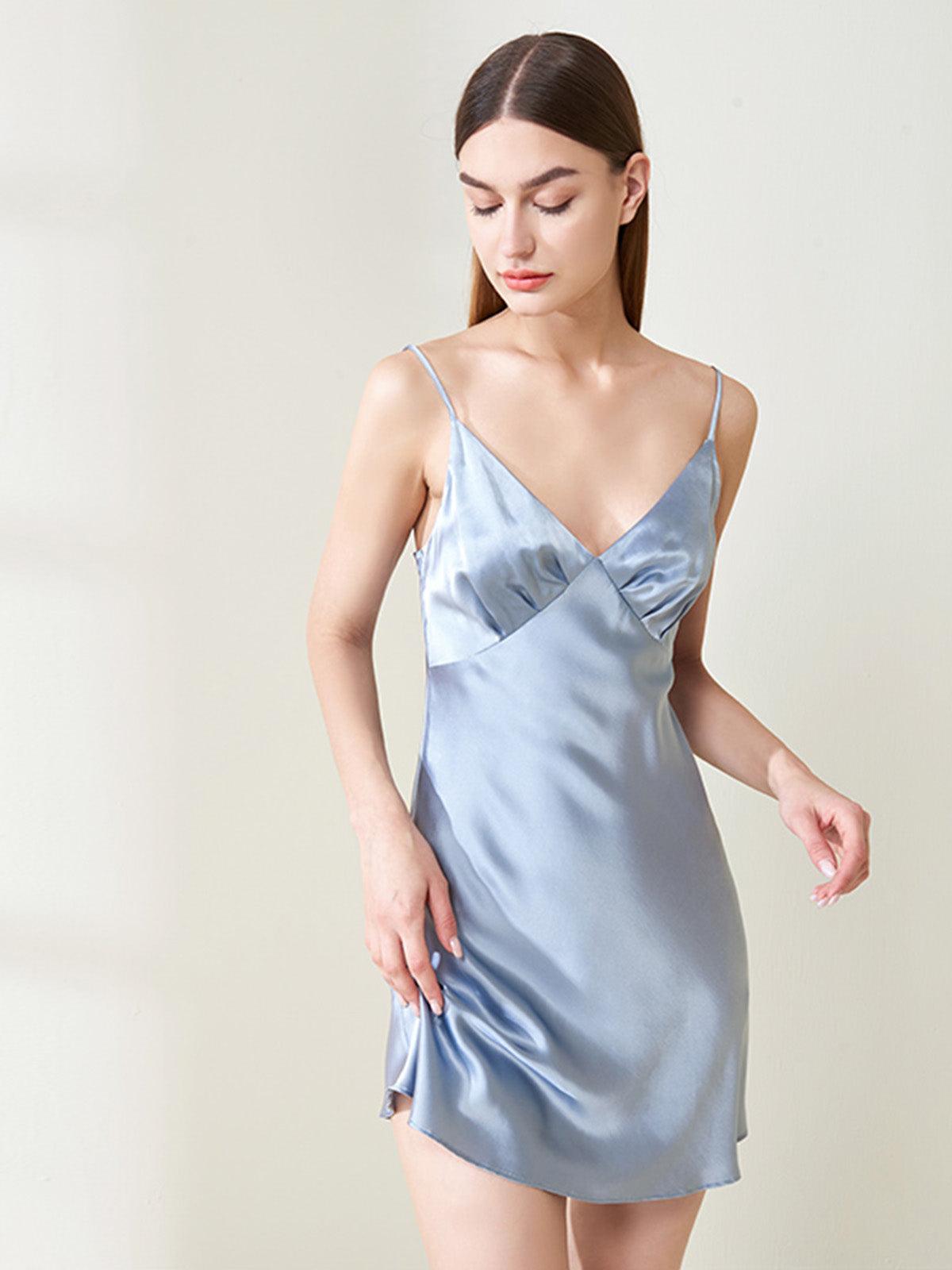 Silk Pleated Slip Skirt - JANCESILK