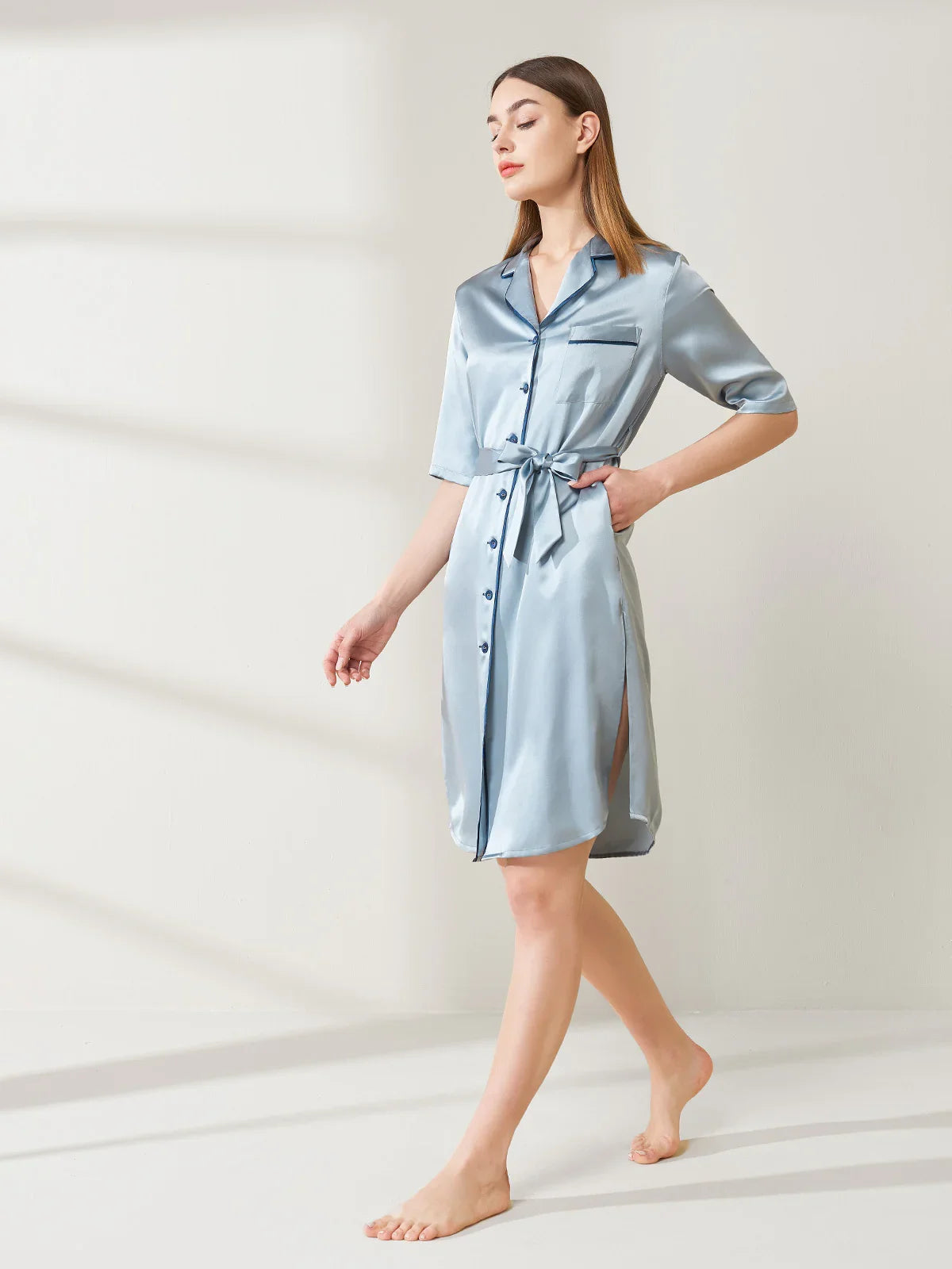 Retro lace-up maxi skirt - JANCESILK