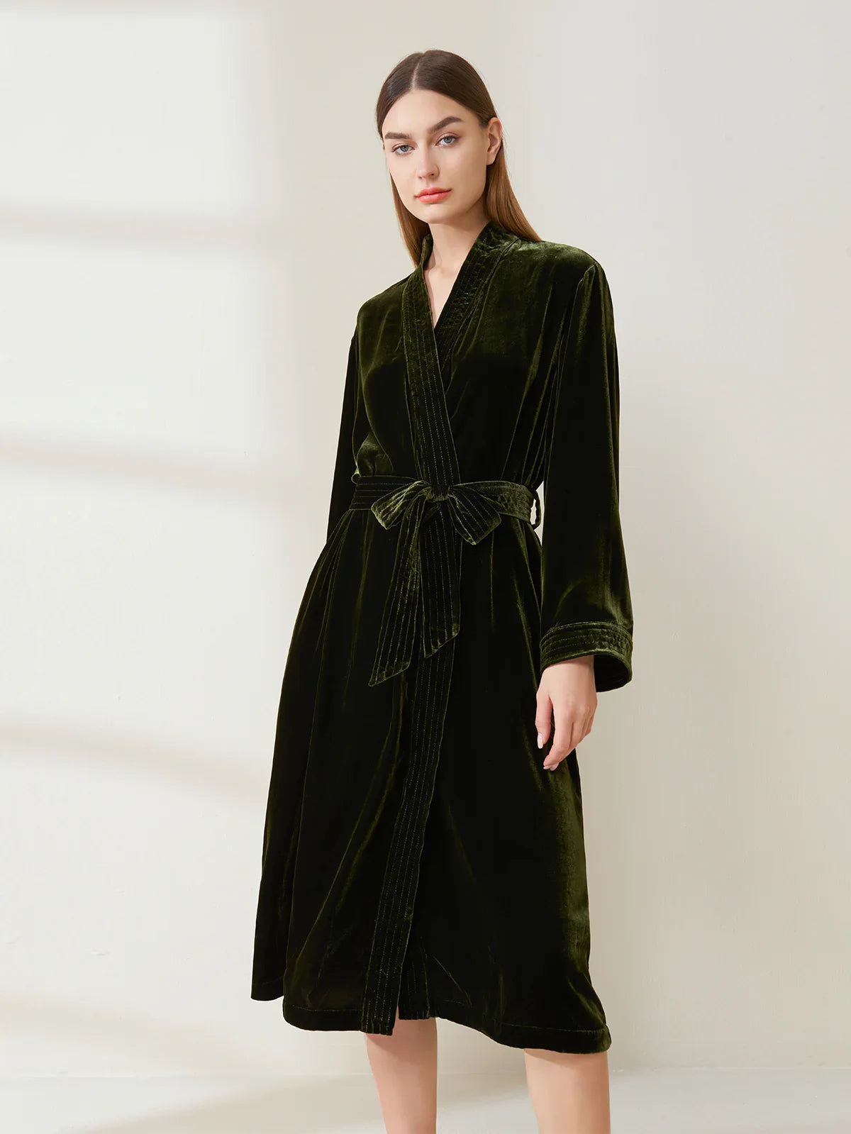 Silk Velvet Robe - JANCESILK