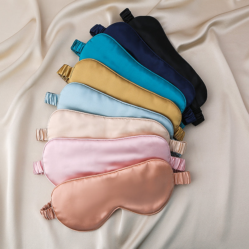 Heavy shiny silk eye mask