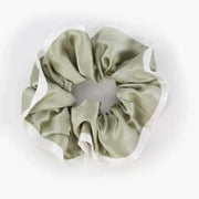 Contrast Color Silk Scrunchies - JANCESILK