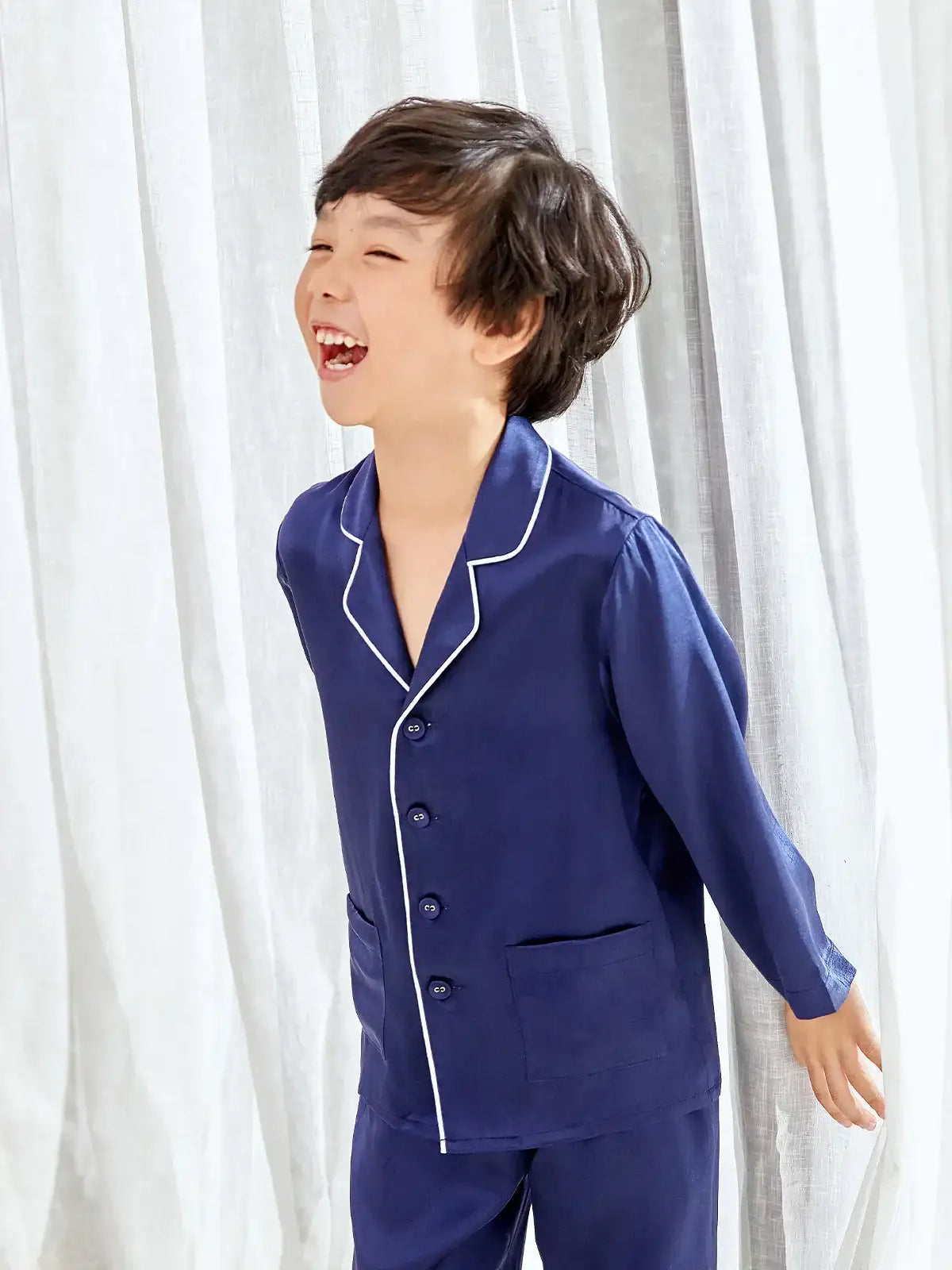 Children's silk long-sleeved trousers suit - JANCESILK