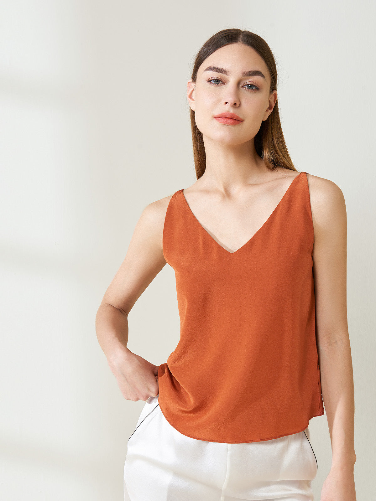 Silk crepe de chine casual sling