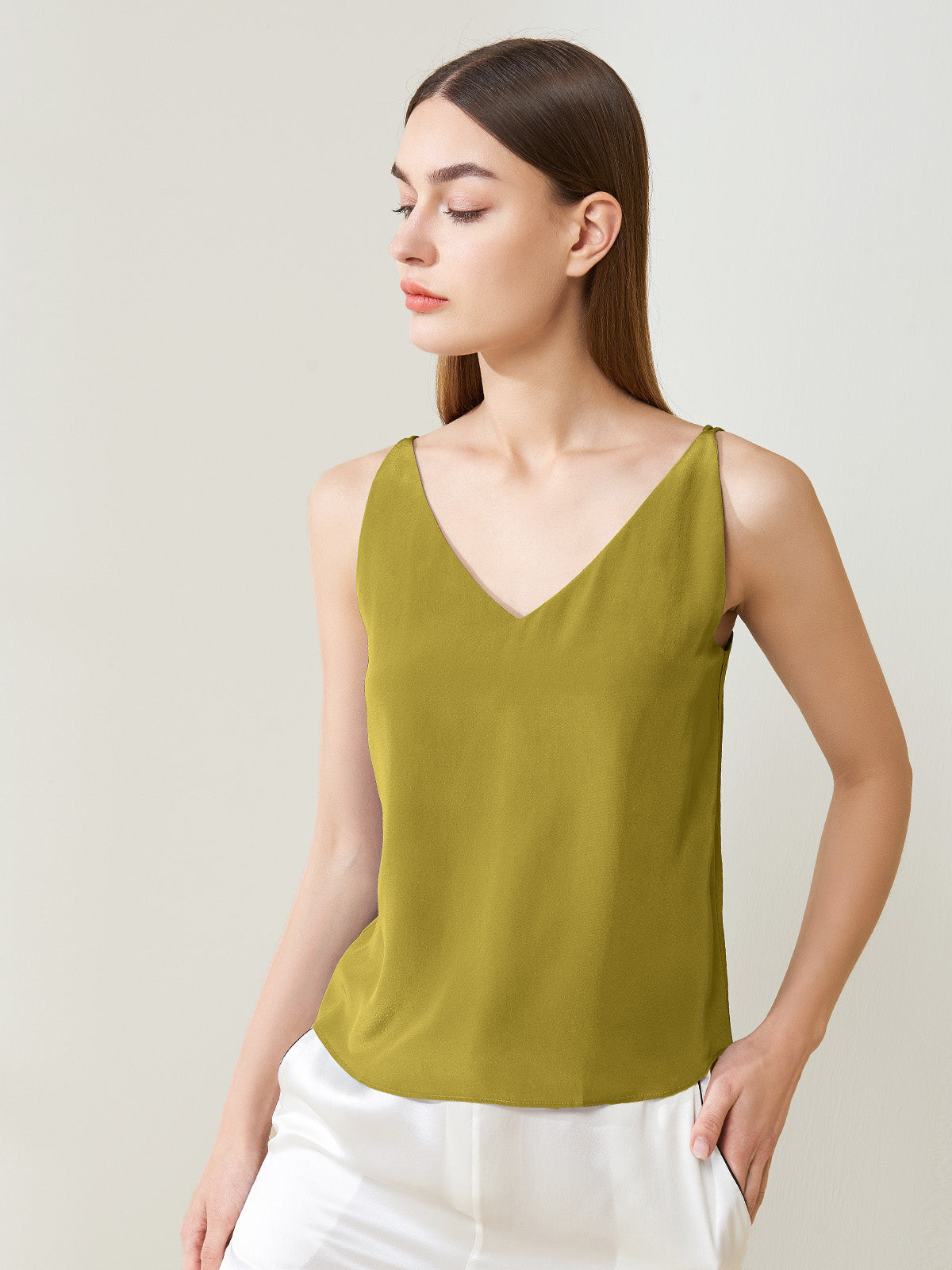 Silk crepe de chine casual sling