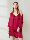 Silk Lounge Set ¨C Soft Camisole & Cozy Robe for Everyday Luxury - JANCESILK