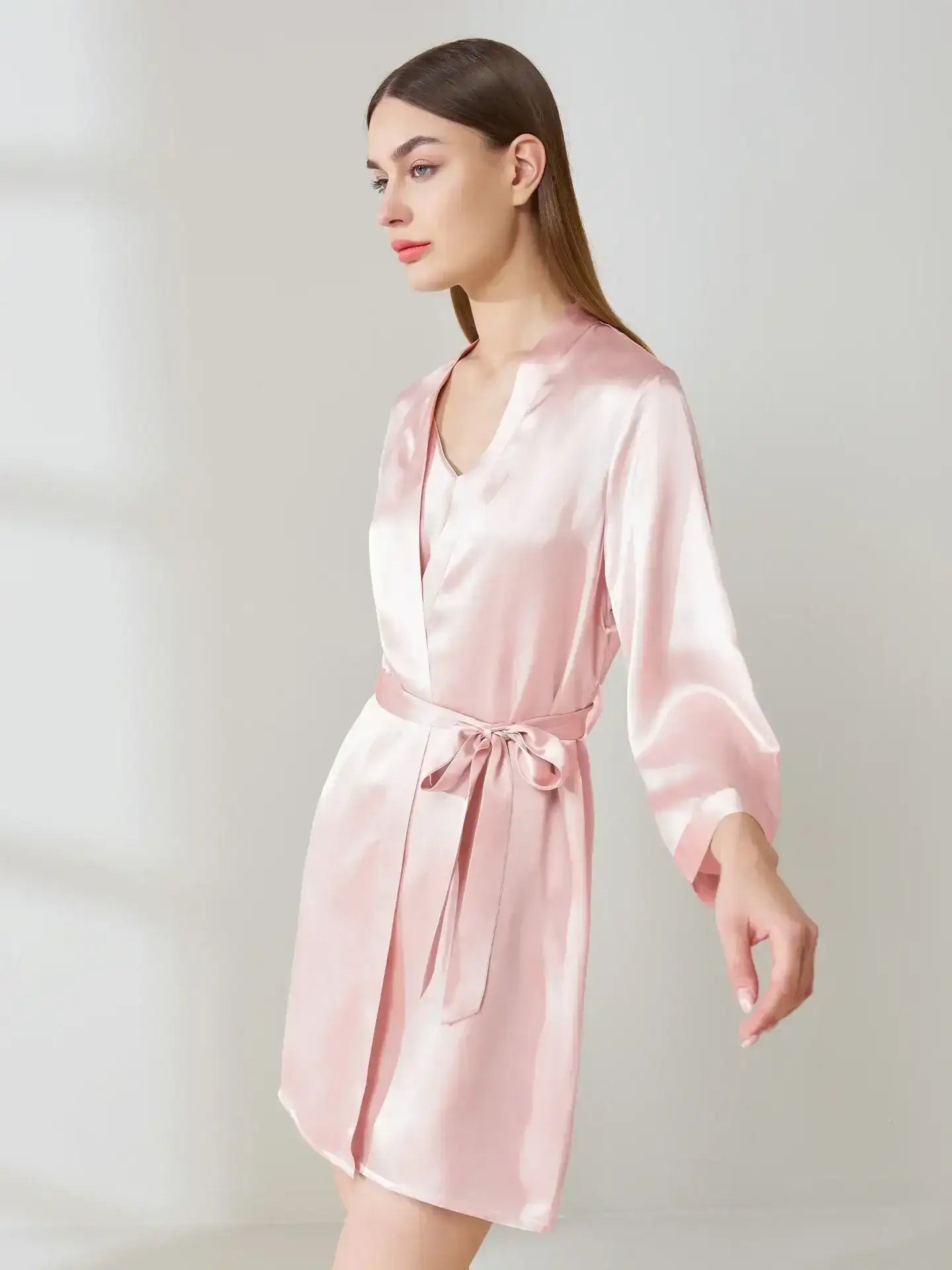 Silk Lounge Set ¨C Soft Camisole & Cozy Robe for Everyday Luxury - JANCESILK