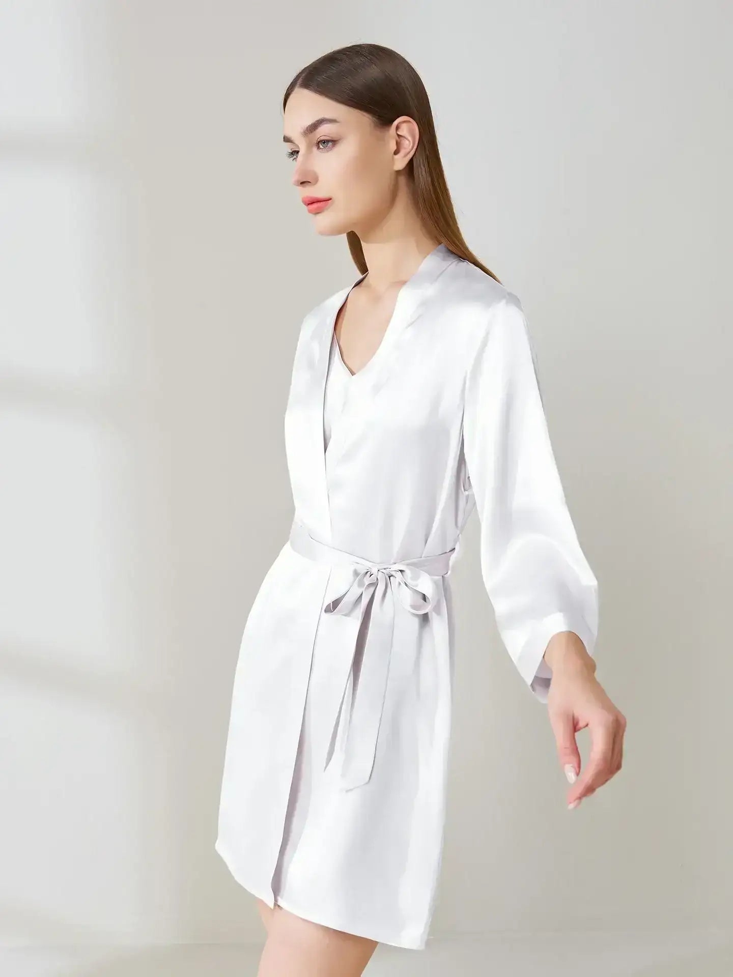 Silk Lounge Set ¨C Soft Camisole & Cozy Robe for Everyday Luxury - JANCESILK