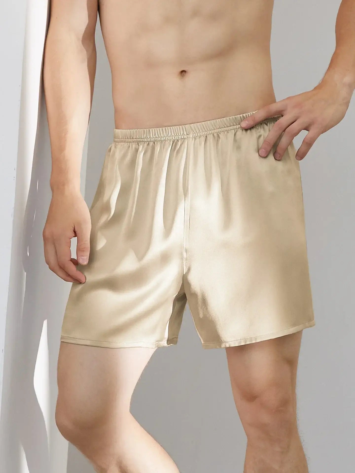Men's silk shorts