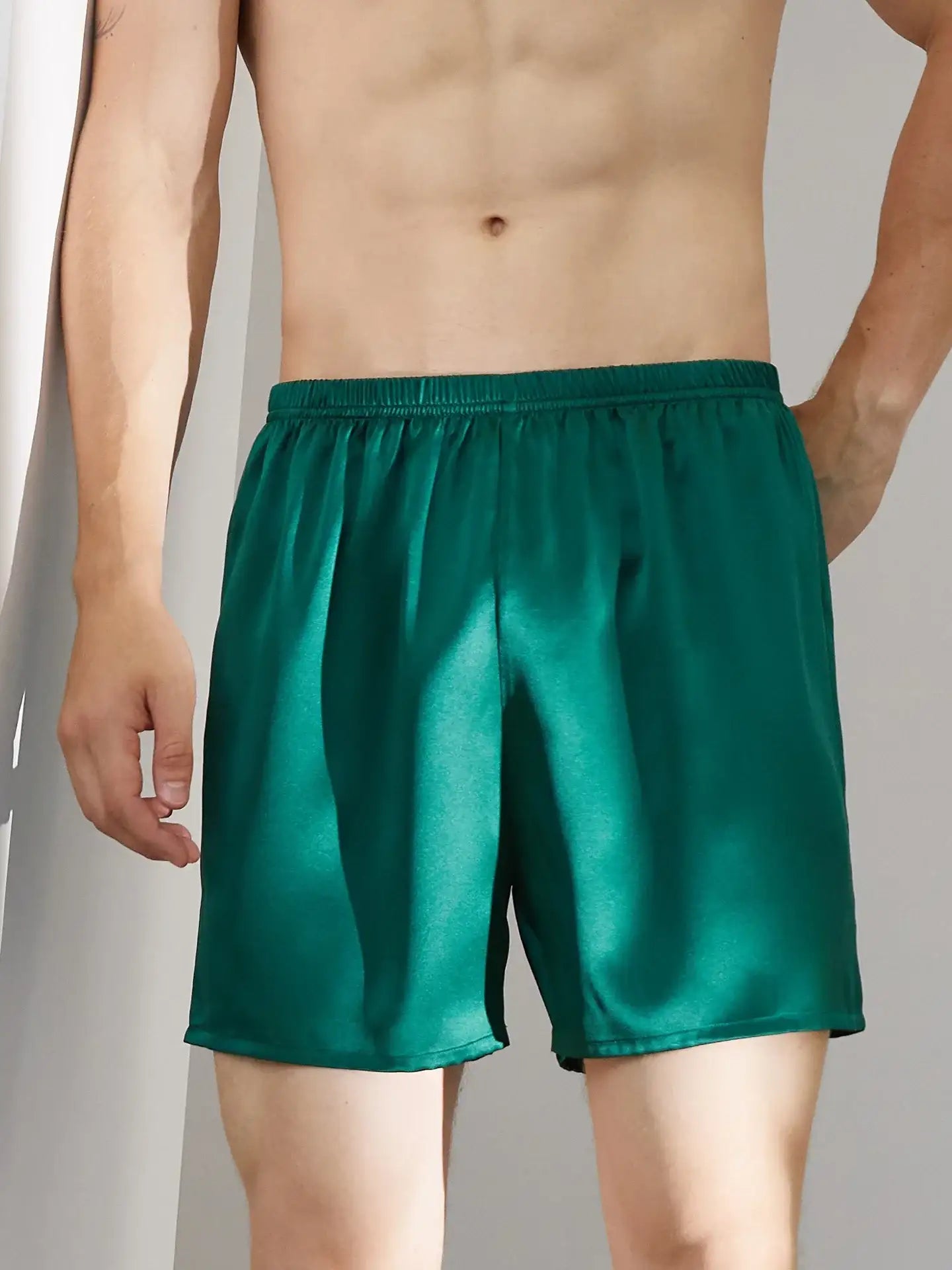 Men's silk shorts