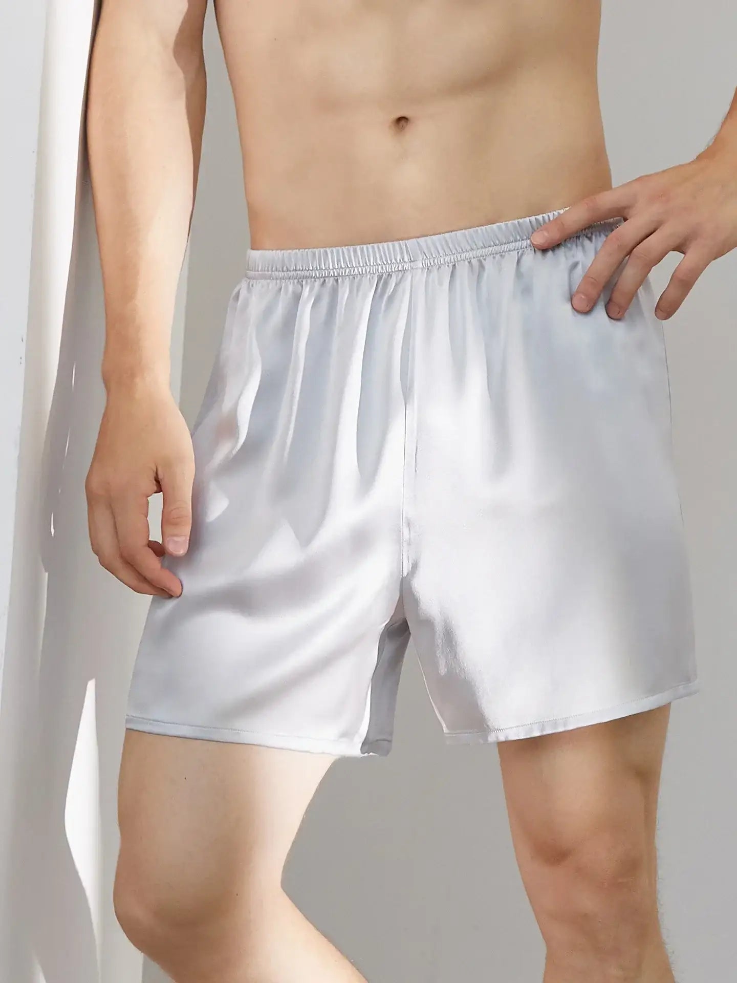Men's silk shorts