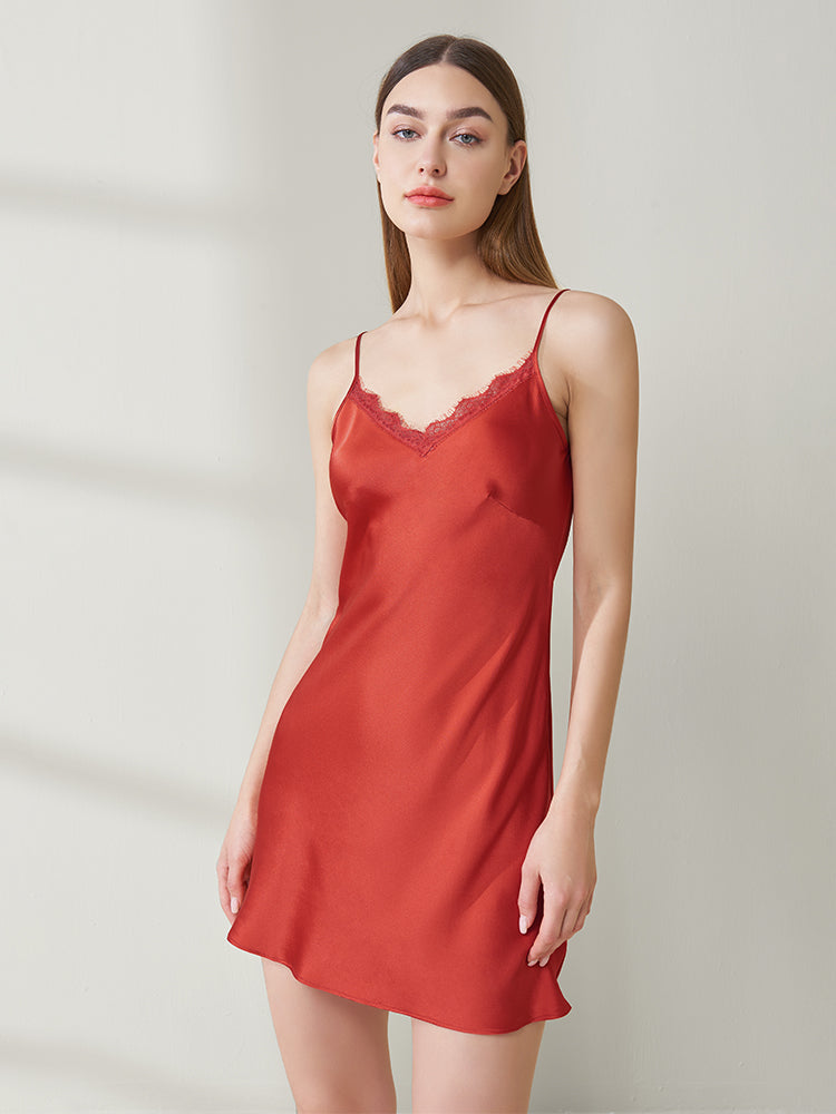 Retro Slim Lace Suspender Dress