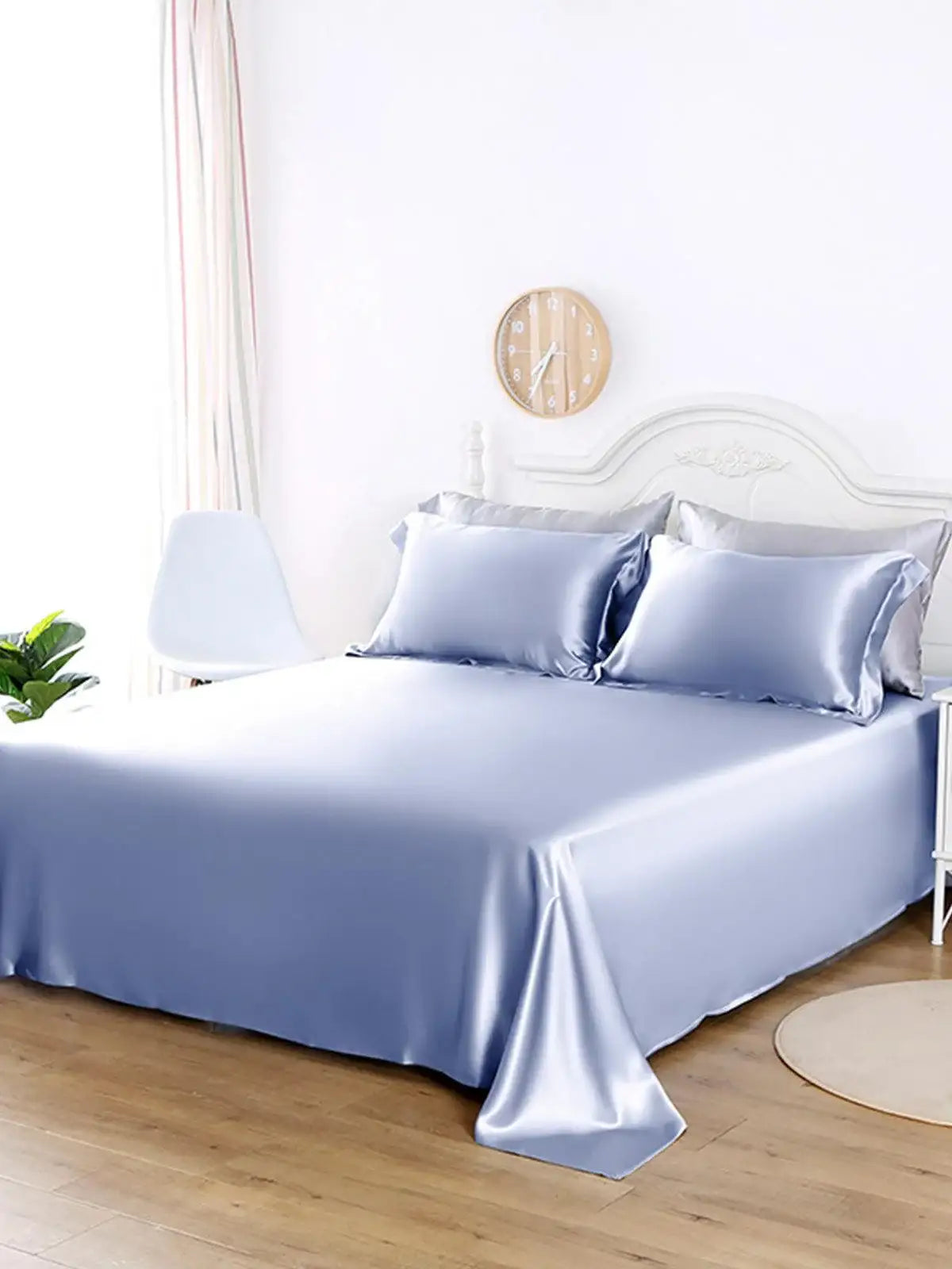 19 Momme Heavyweight Pure Mulberry Silk Flat Sheet - JANCESILK