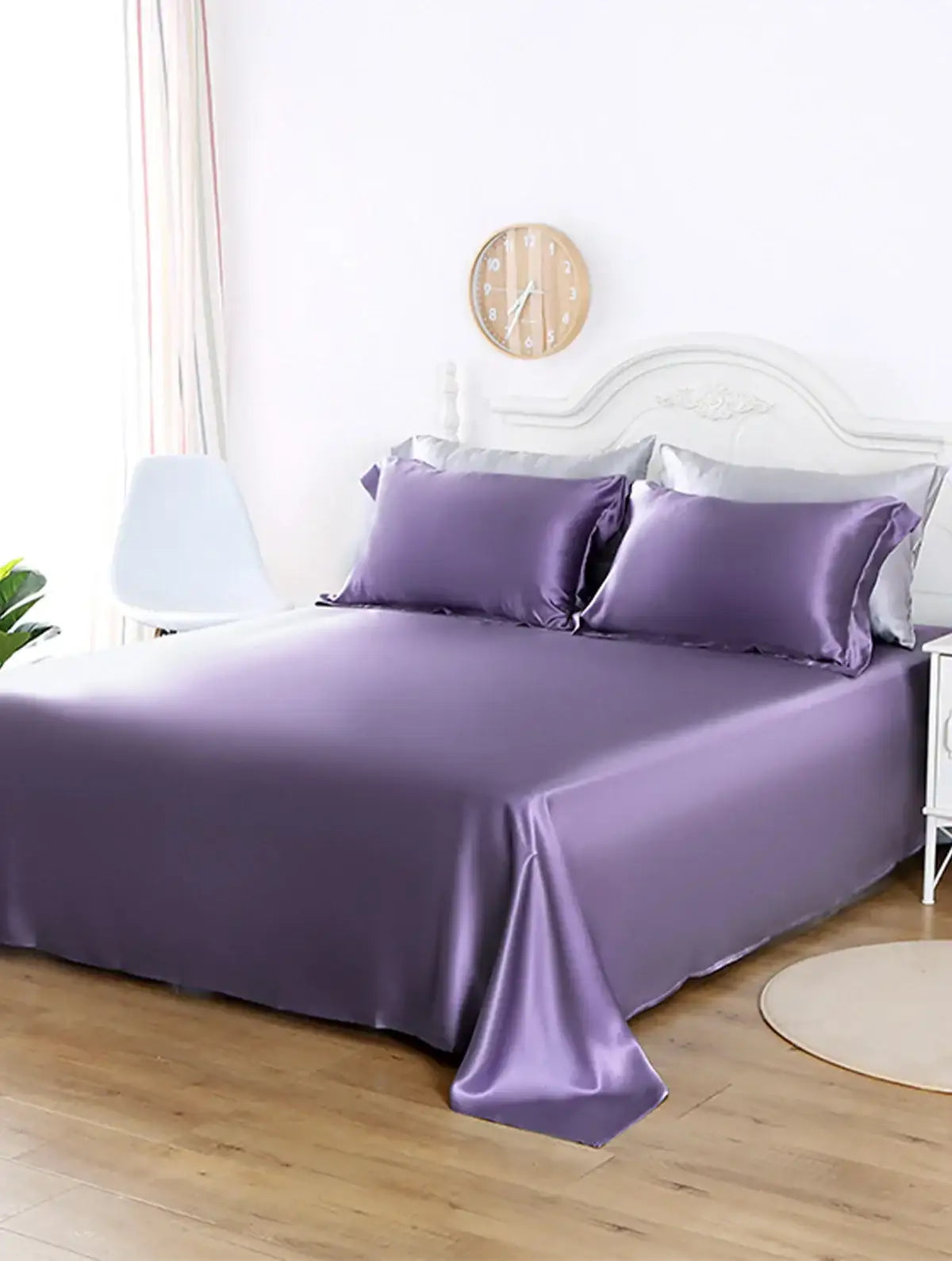 22 Momme Heavyweight Pure Mulberry Silk Flat Sheet - JANCESILK