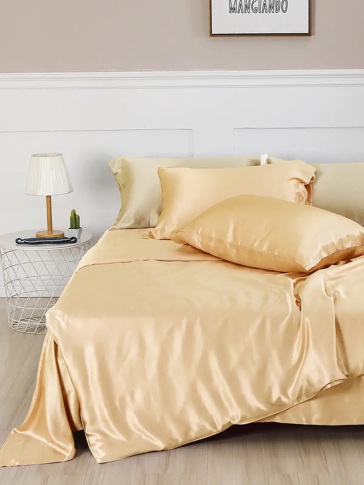 30 Momme Heavyweight Pure Mulberry Silk Bed Sheet - JANCESILK