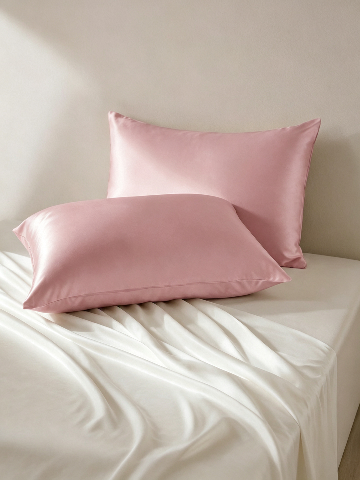 19Momme 100% Mulberry Silk Pillowcase#color_BlushPink