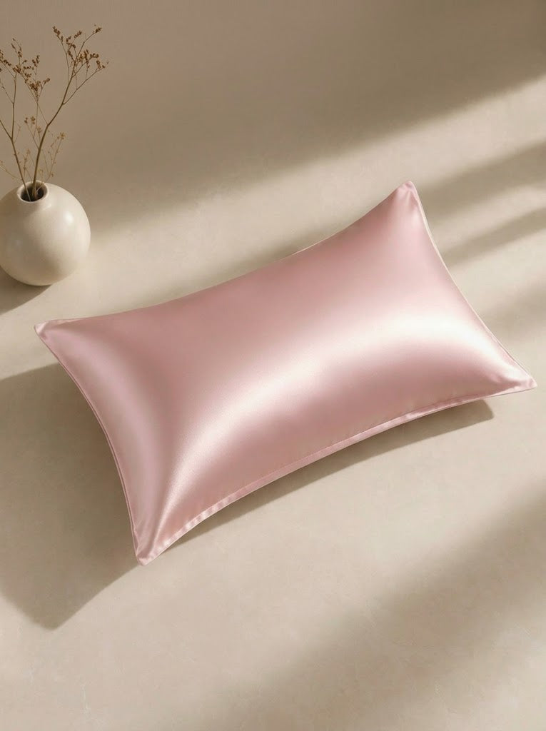 22Momme 100% Mulberry Silk Pillowcase#color_BlushPink