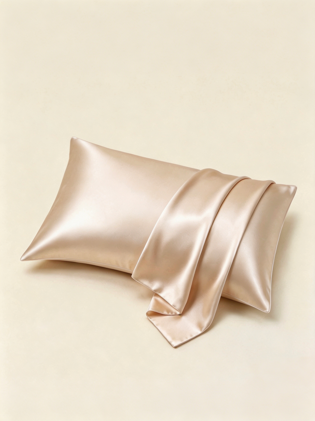 22Momme 100% Mulberry Silk Pillowcase#color_Champagne