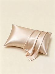22Momme 100% Mulberry Silk Pillowcase#color_Champagne