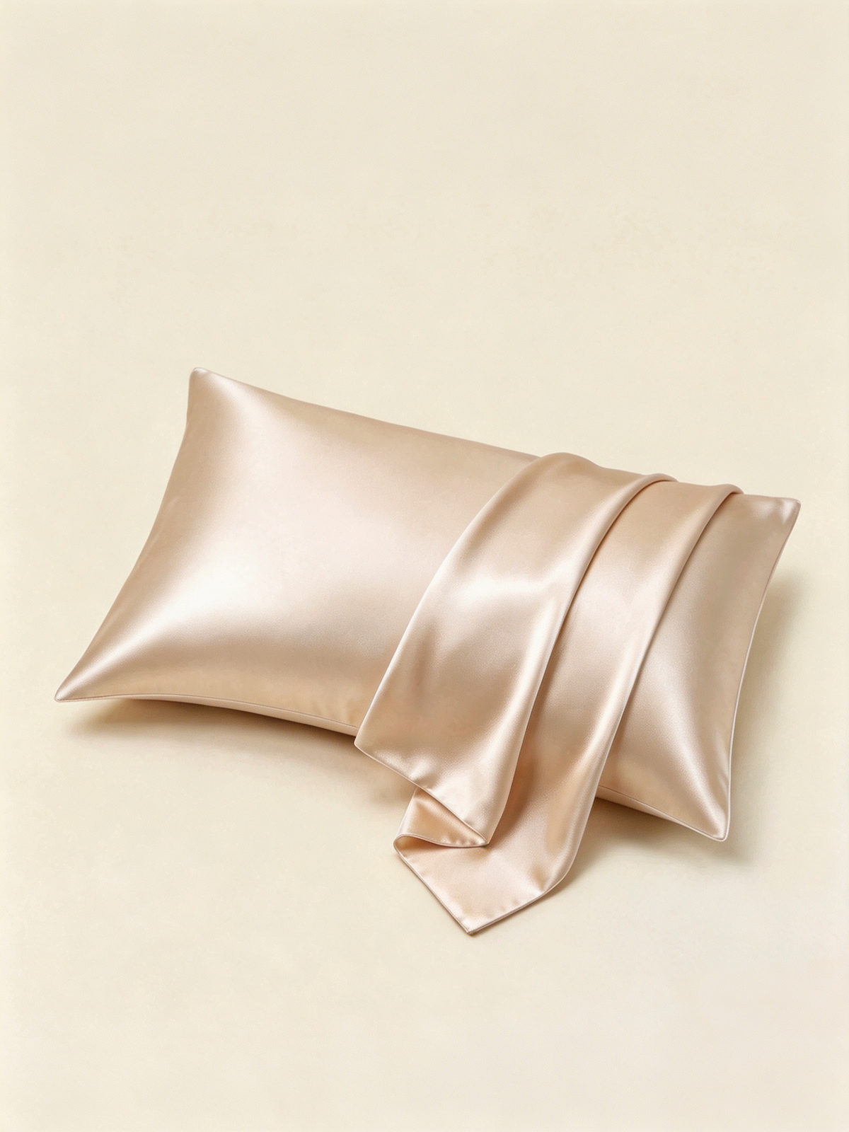 22Momme 100% Mulberry Silk Pillowcase#color_Champagne