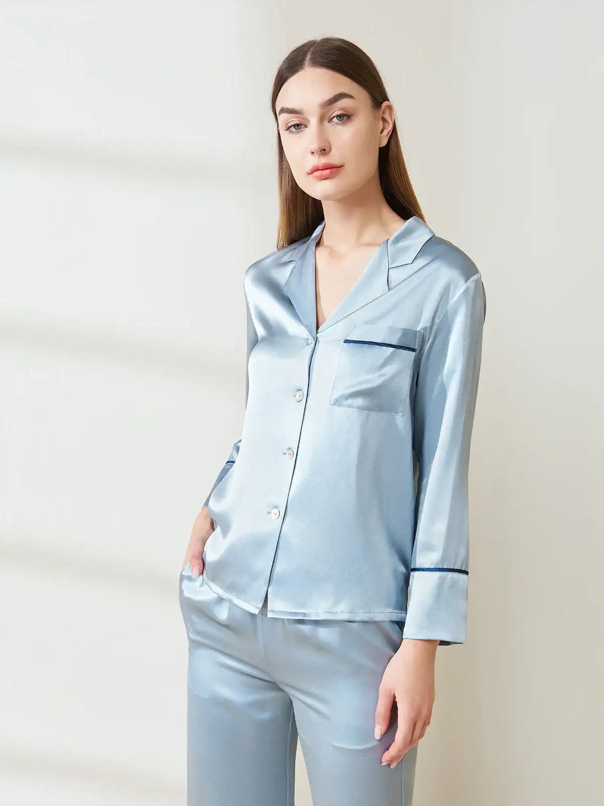 Long-sleeved Trousers Casual Suit - JANCESILK