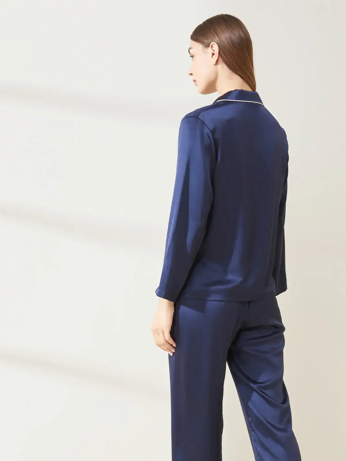 Heavyweight Long-sleeved and Long-pants Silk Suit - JANCESILK