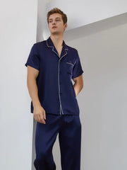 Men's short-sleeved trousers suit - JANCESILK