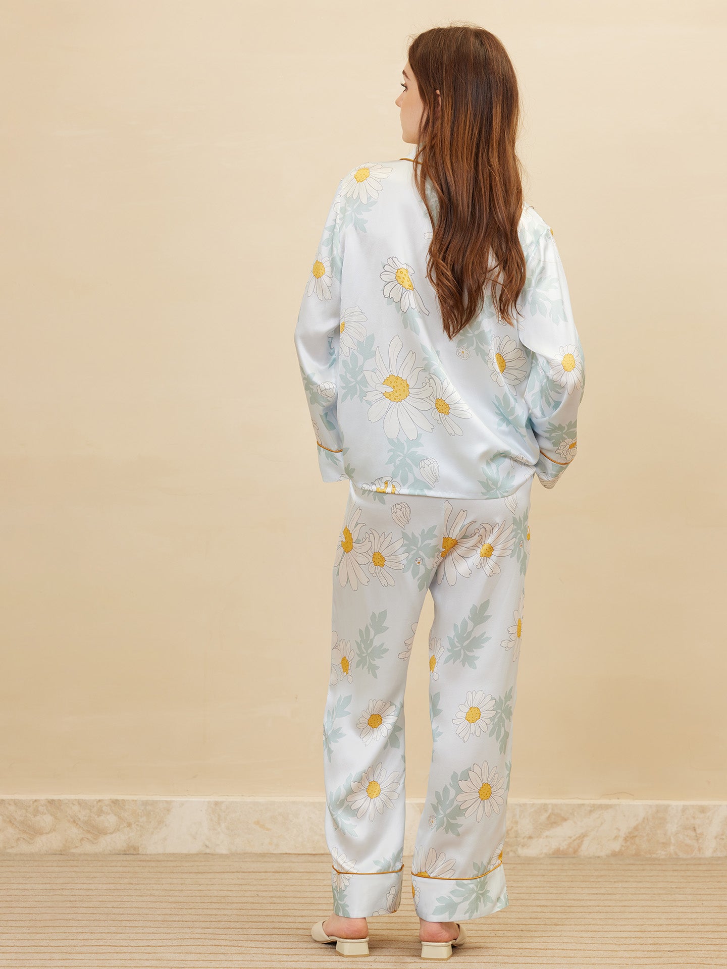Daisy Print Long Sleeve Trousers Set