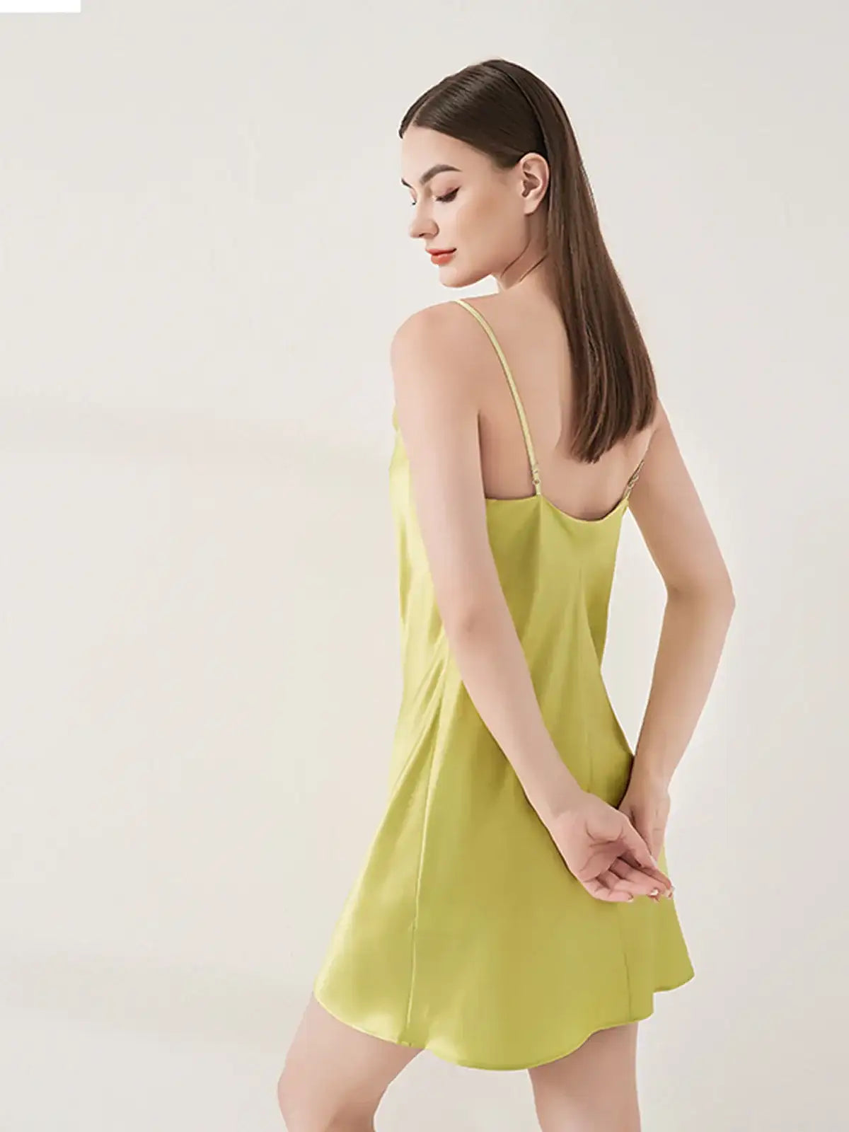 Sexy Swing Neck Suspender Dress - JANCESILK