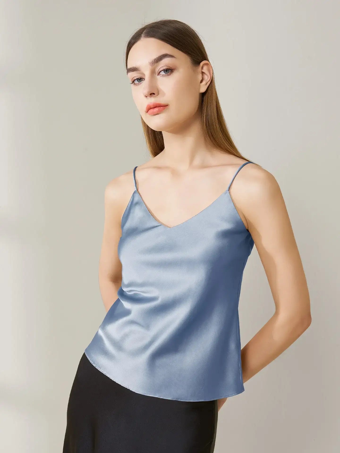 Silk Stretch Satin Camisole Top