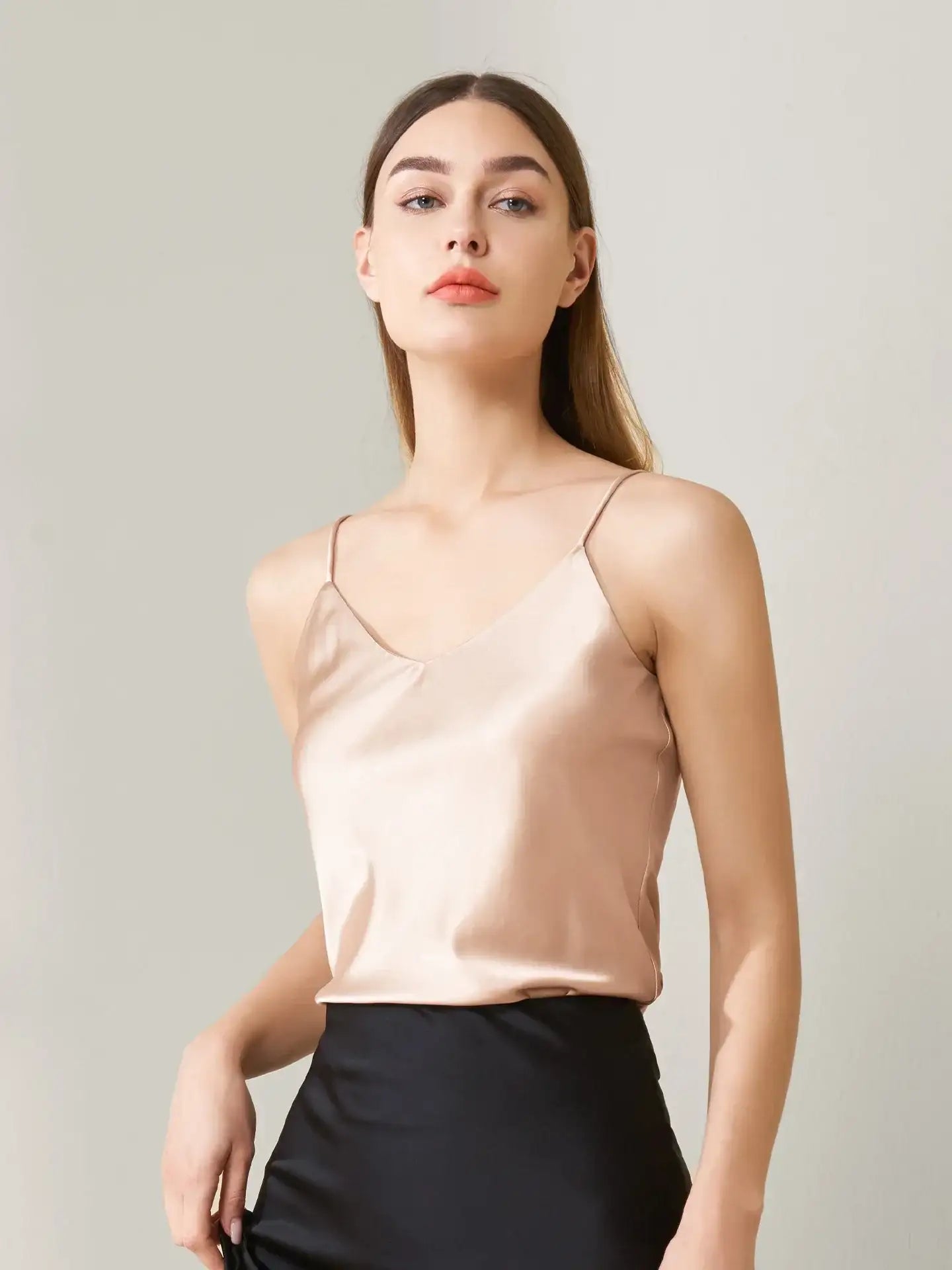 Silk Stretch Satin Camisole Top