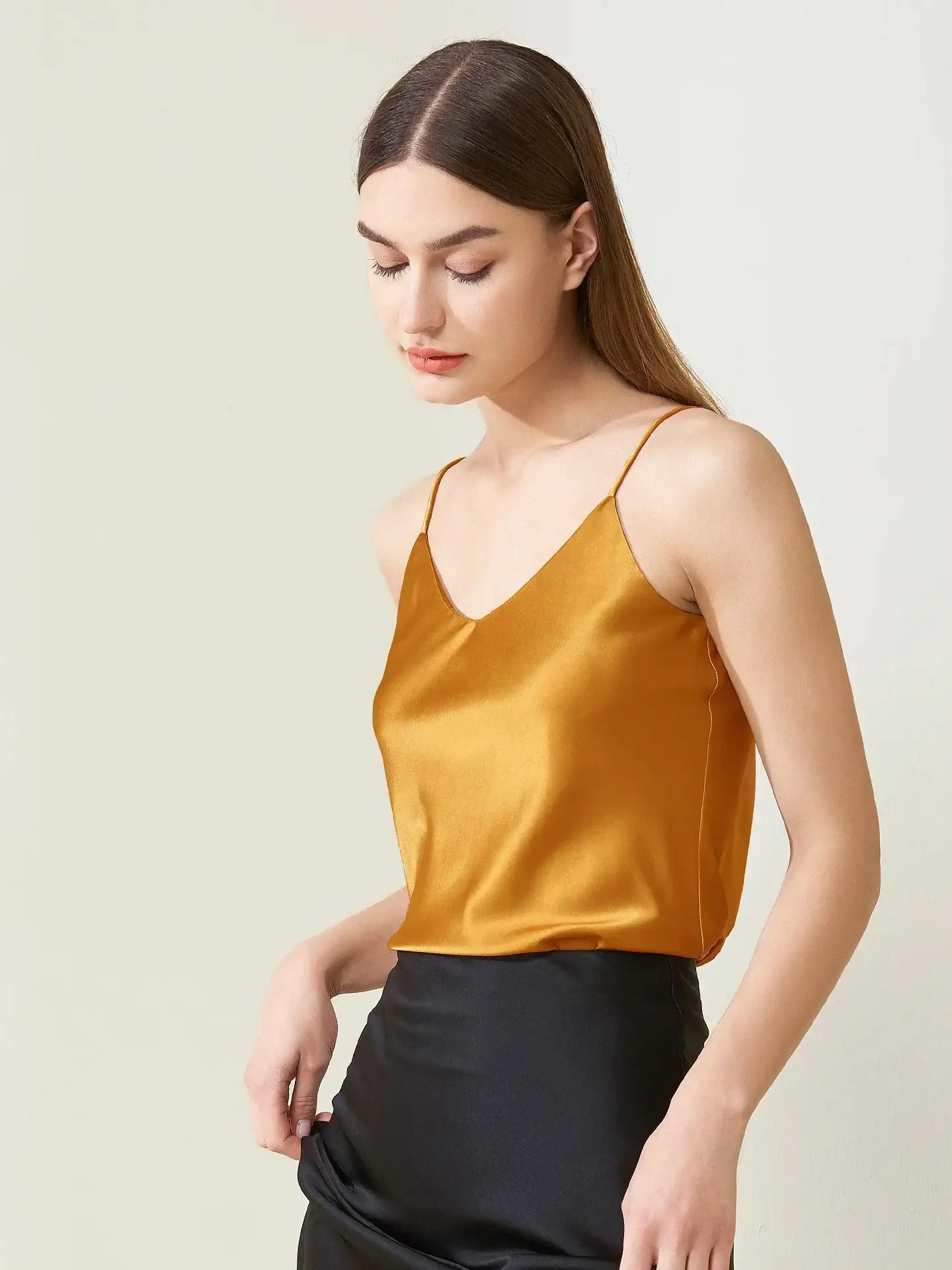 Silk Stretch Satin Camisole Top
