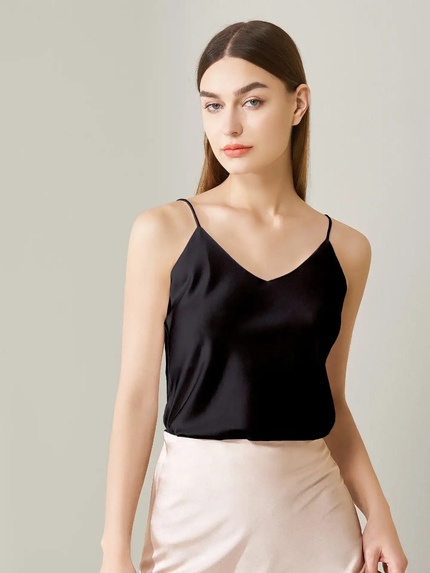 Silk Stretch Satin Camisole Top