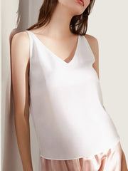 Silk Crepe De Chine Casual Camisole Top - JANCESILK