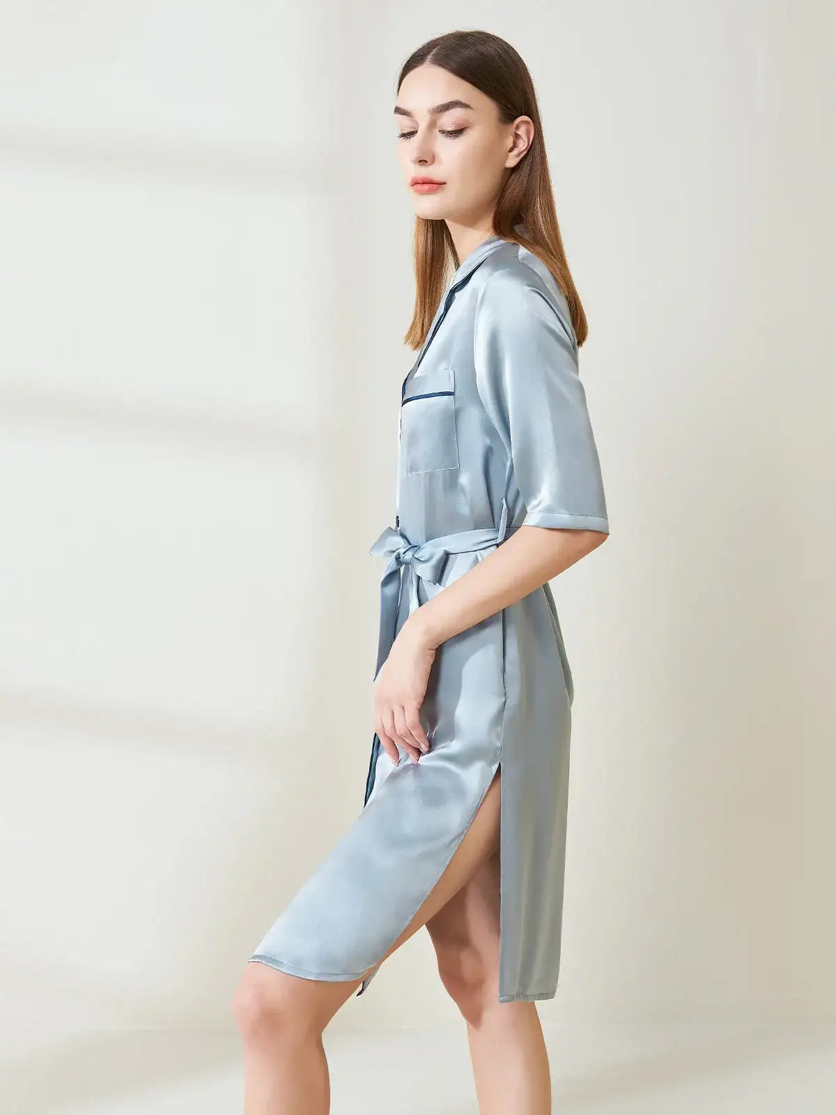 Retro lace-up maxi skirt - JANCESILK