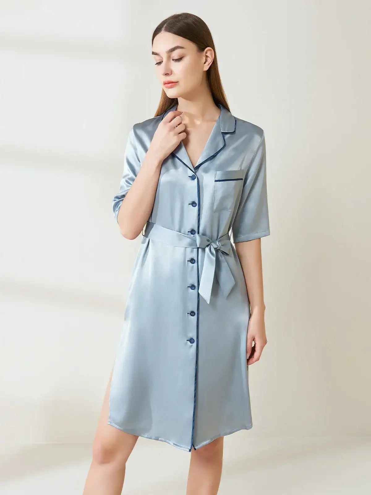 Retro lace-up maxi skirt - JANCESILK