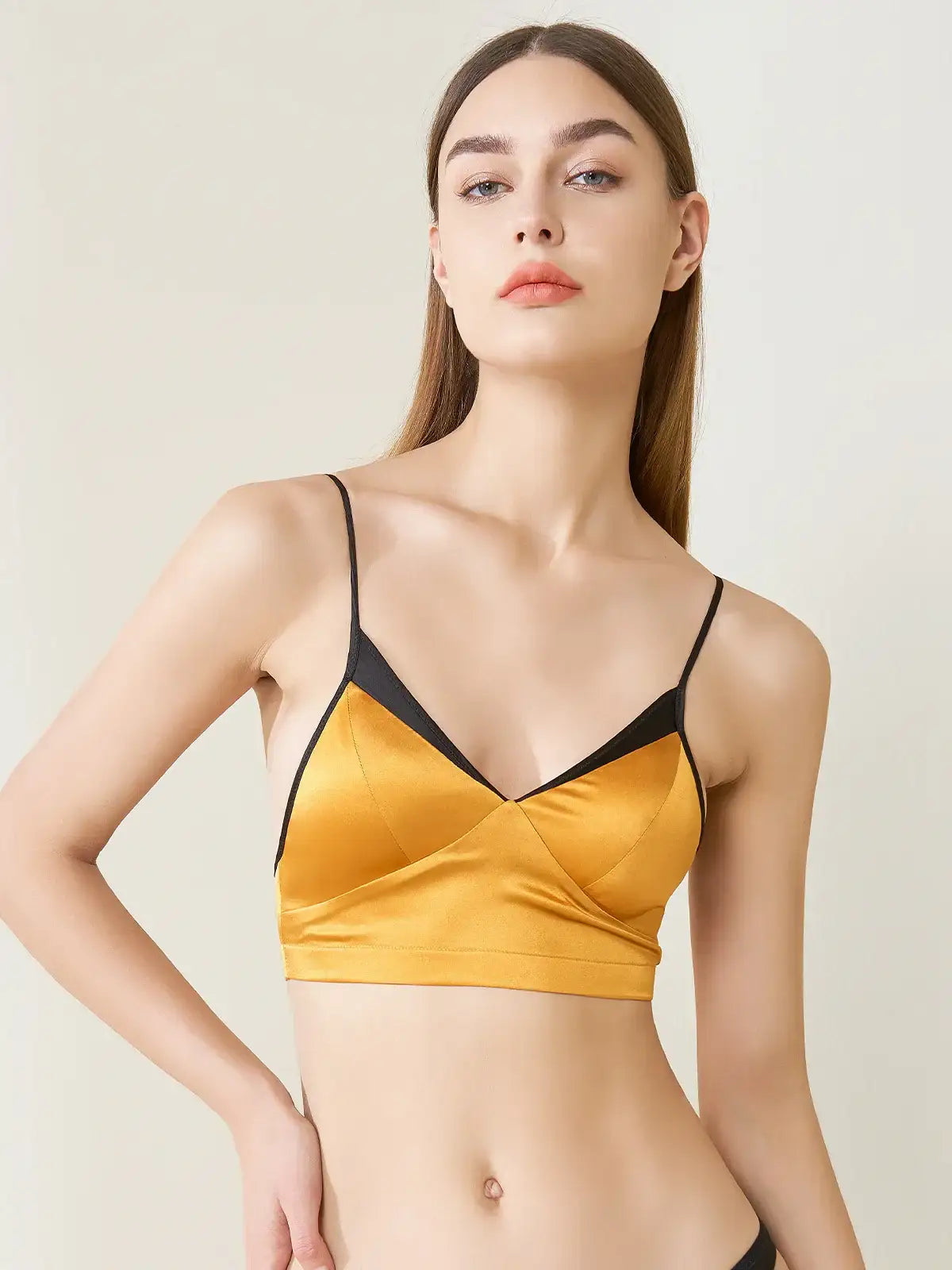 Contrast silk lingerie - JANCESILK
