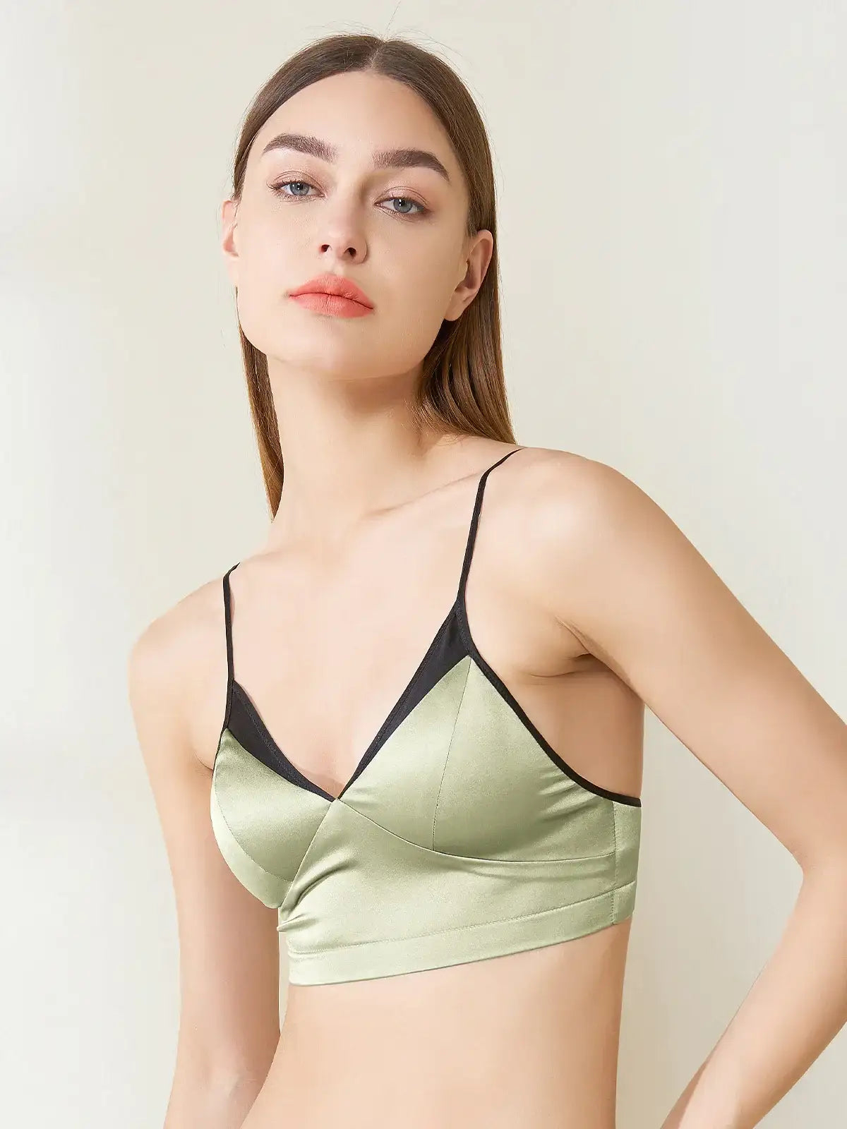 Contrast silk lingerie - JANCESILK