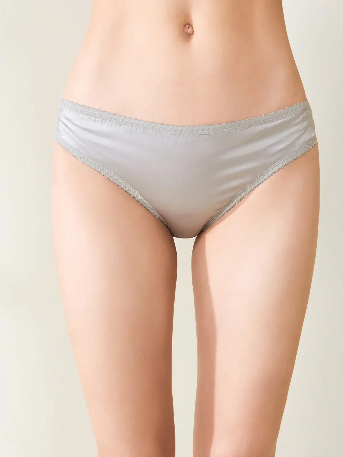 Piped silk women's underwear - JANCESILK