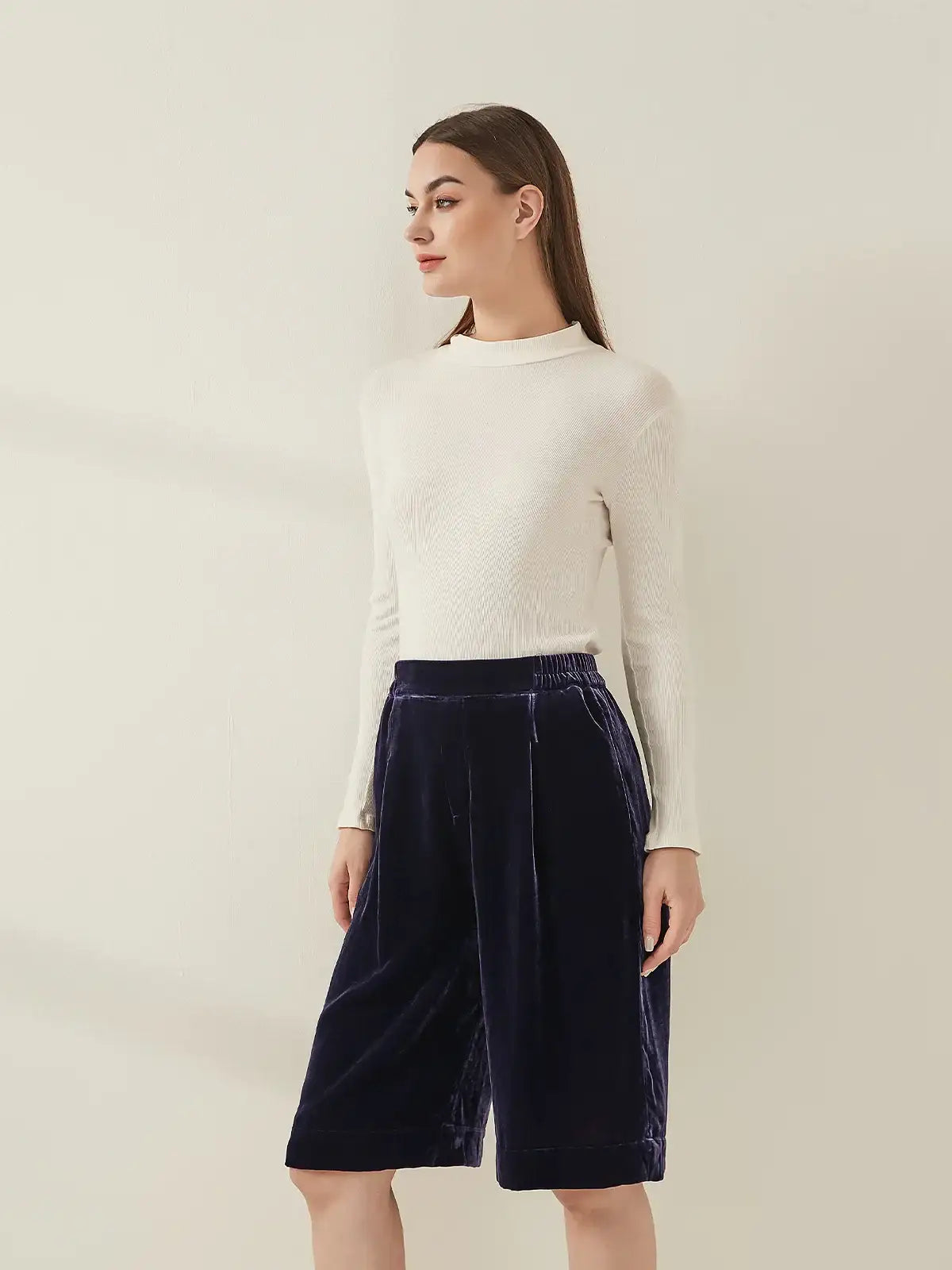 Silk Velvet Shorts - JANCESILK