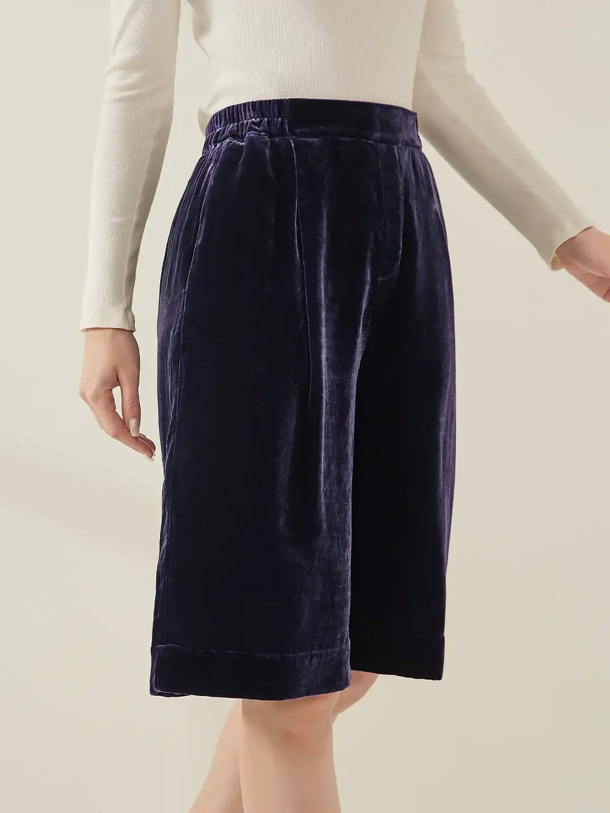 Silk Velvet Shorts - JANCESILK
