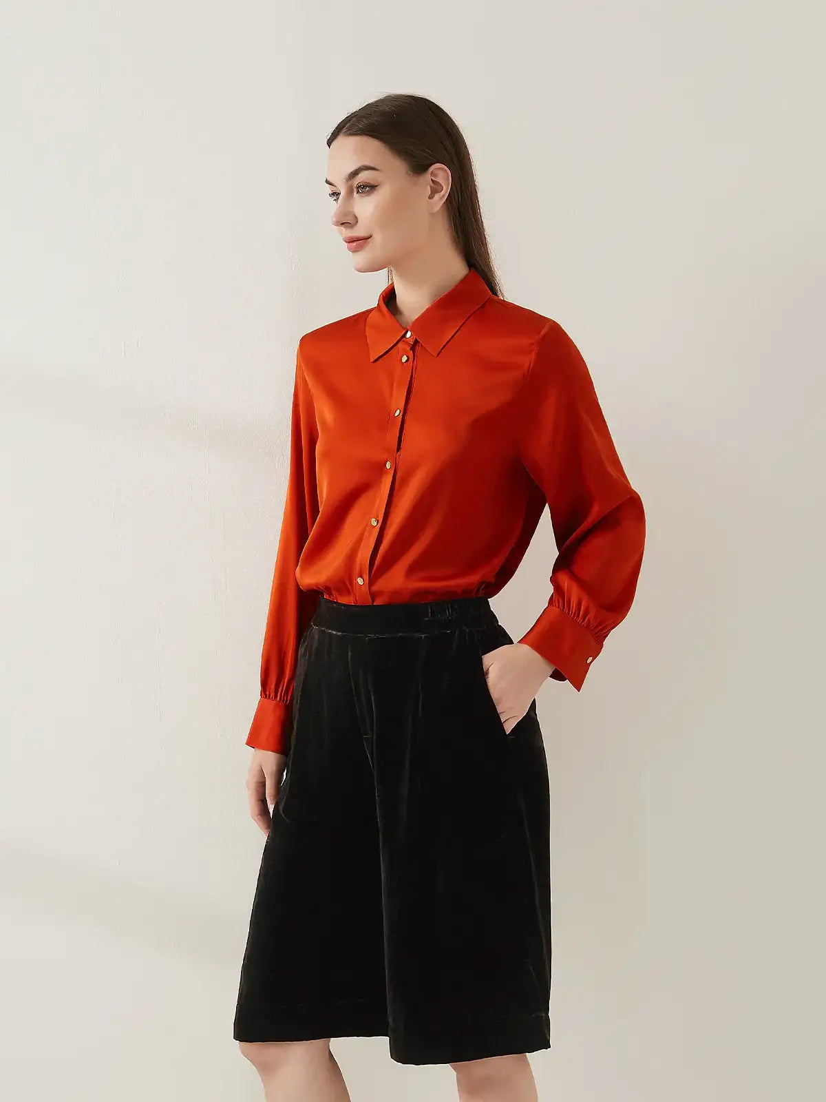 Silk Velvet Shorts - JANCESILK