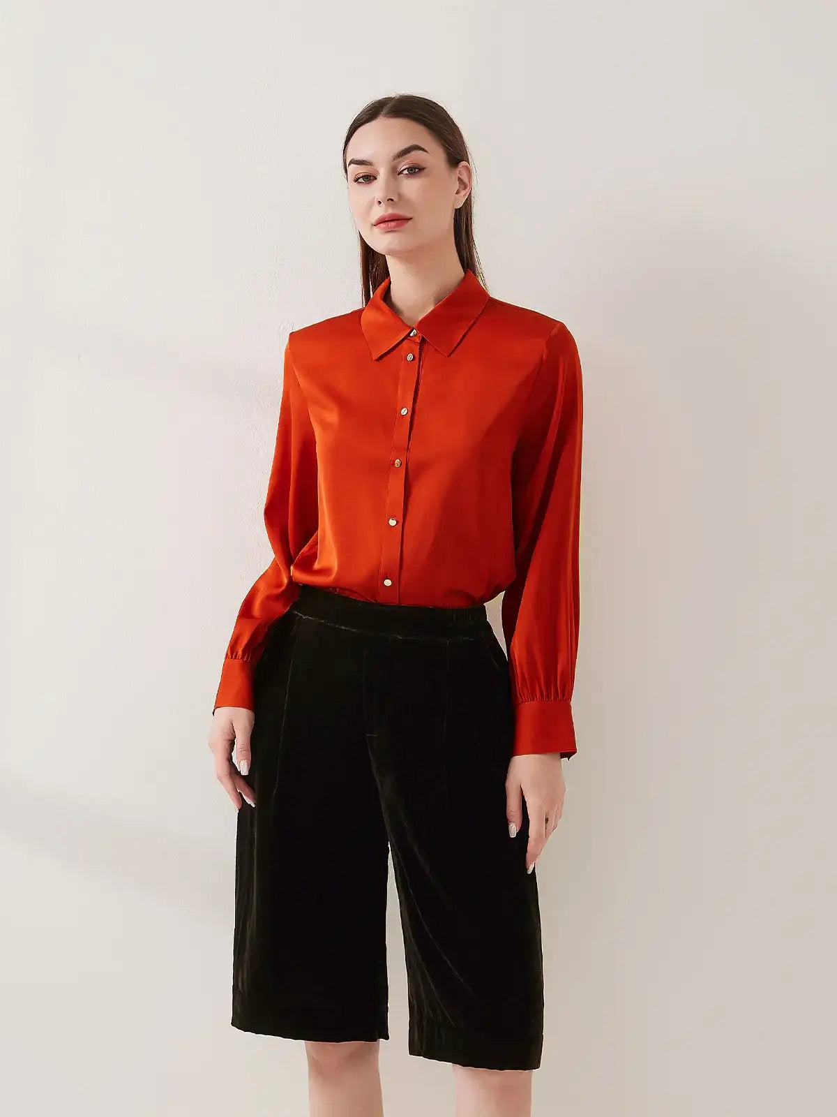 Silk Velvet Shorts - JANCESILK