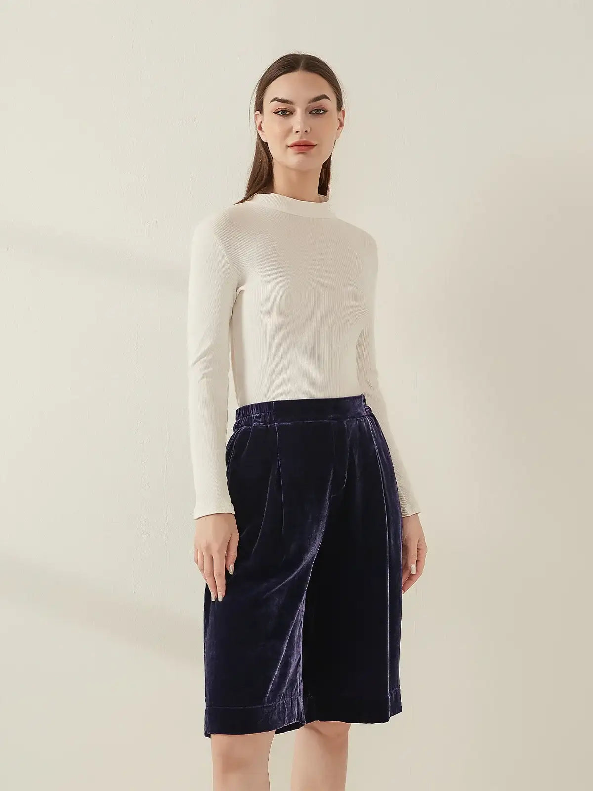 Silk Velvet Shorts - JANCESILK