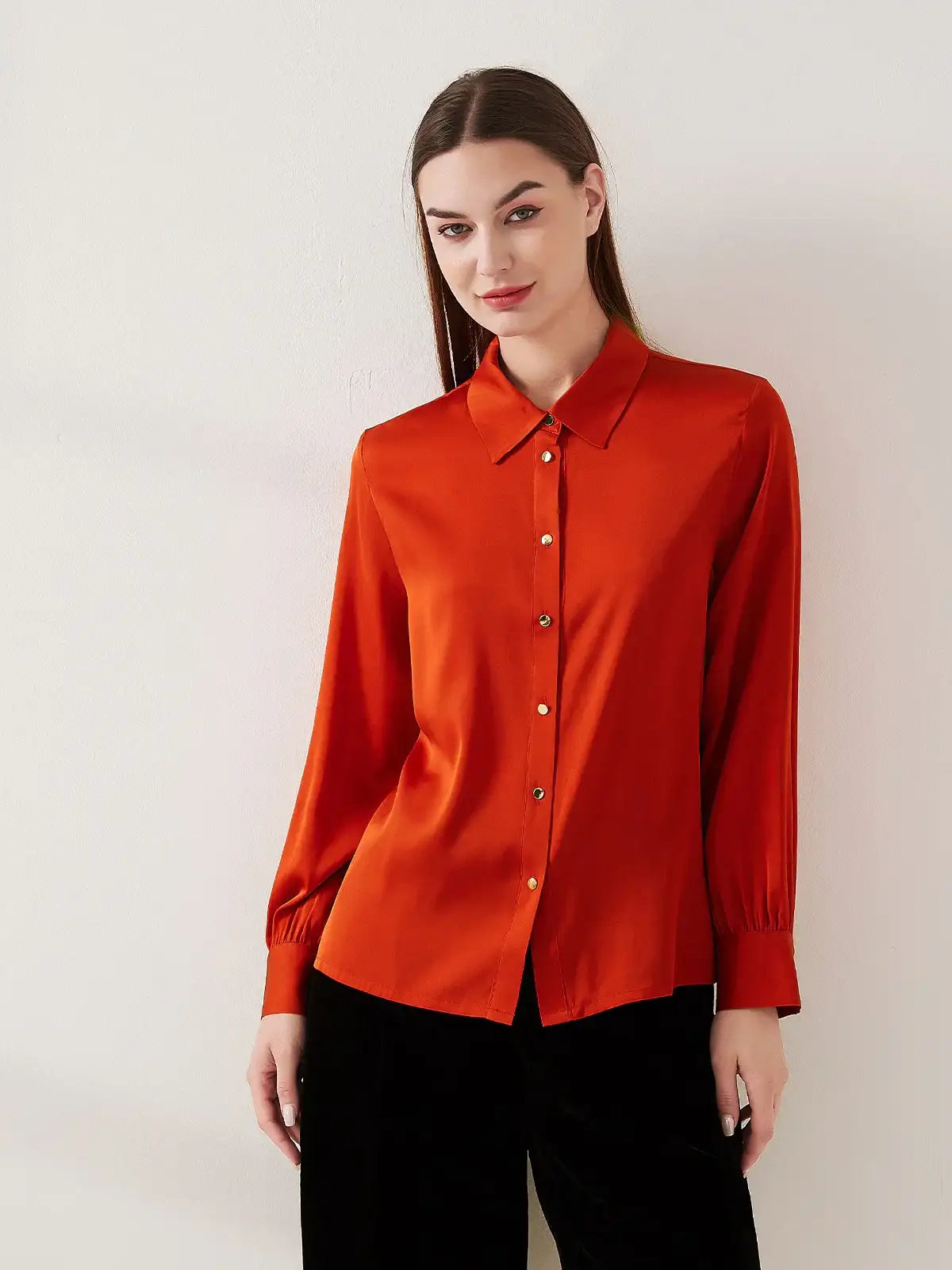 Stretch silk double joe shirt - JANCESILK