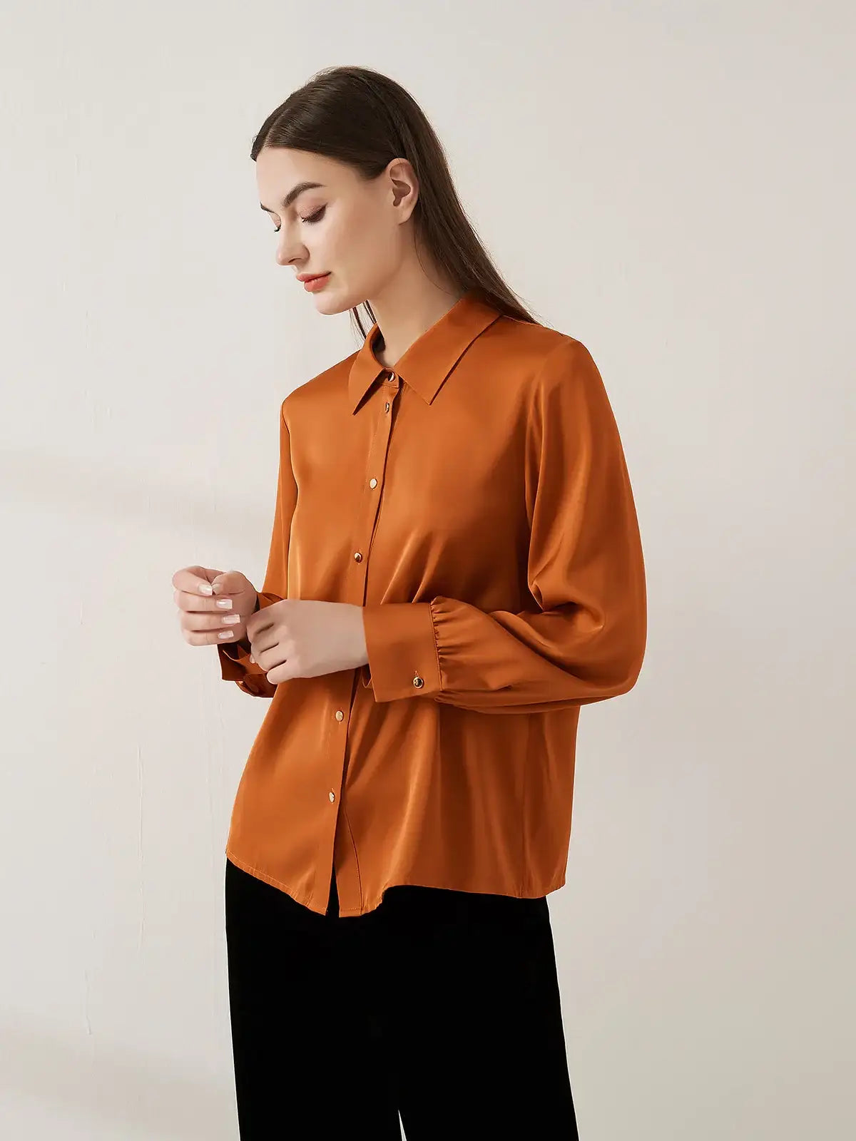 Stretch silk double joe shirt - JANCESILK