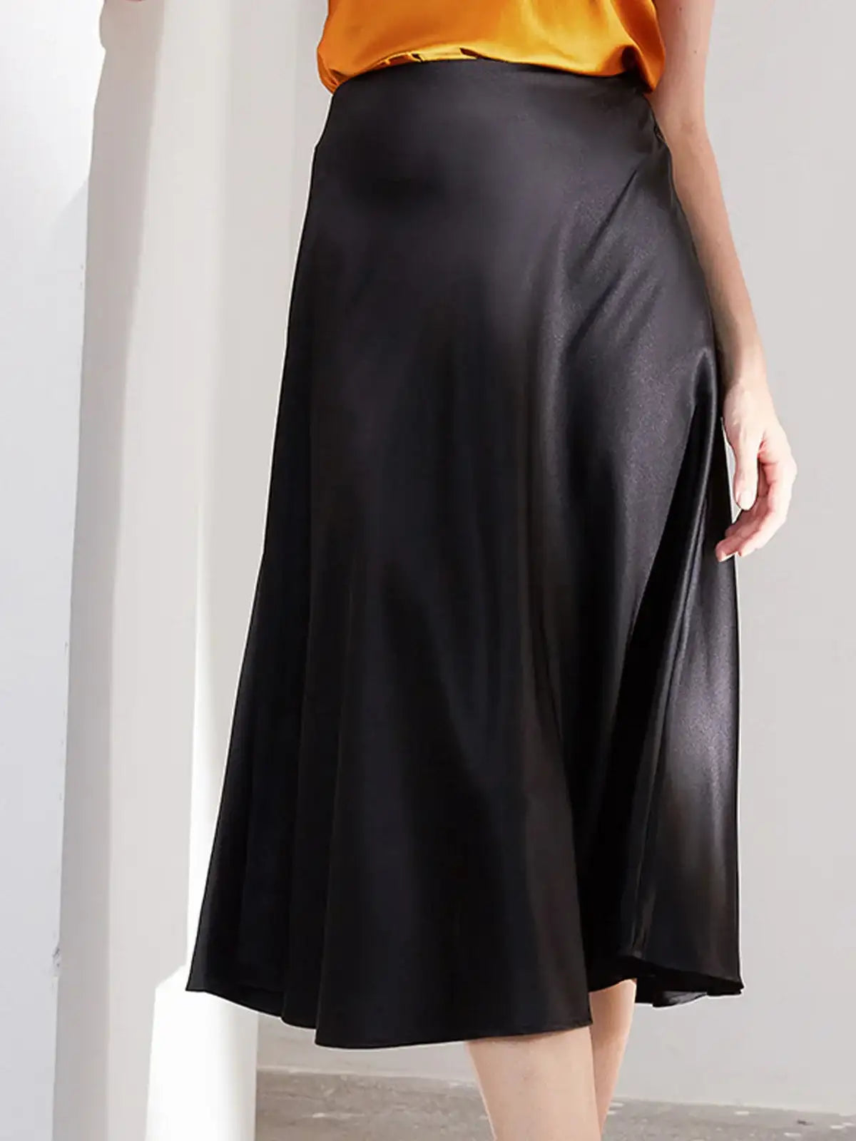 Silk Maxi Skirt - JANCESILK