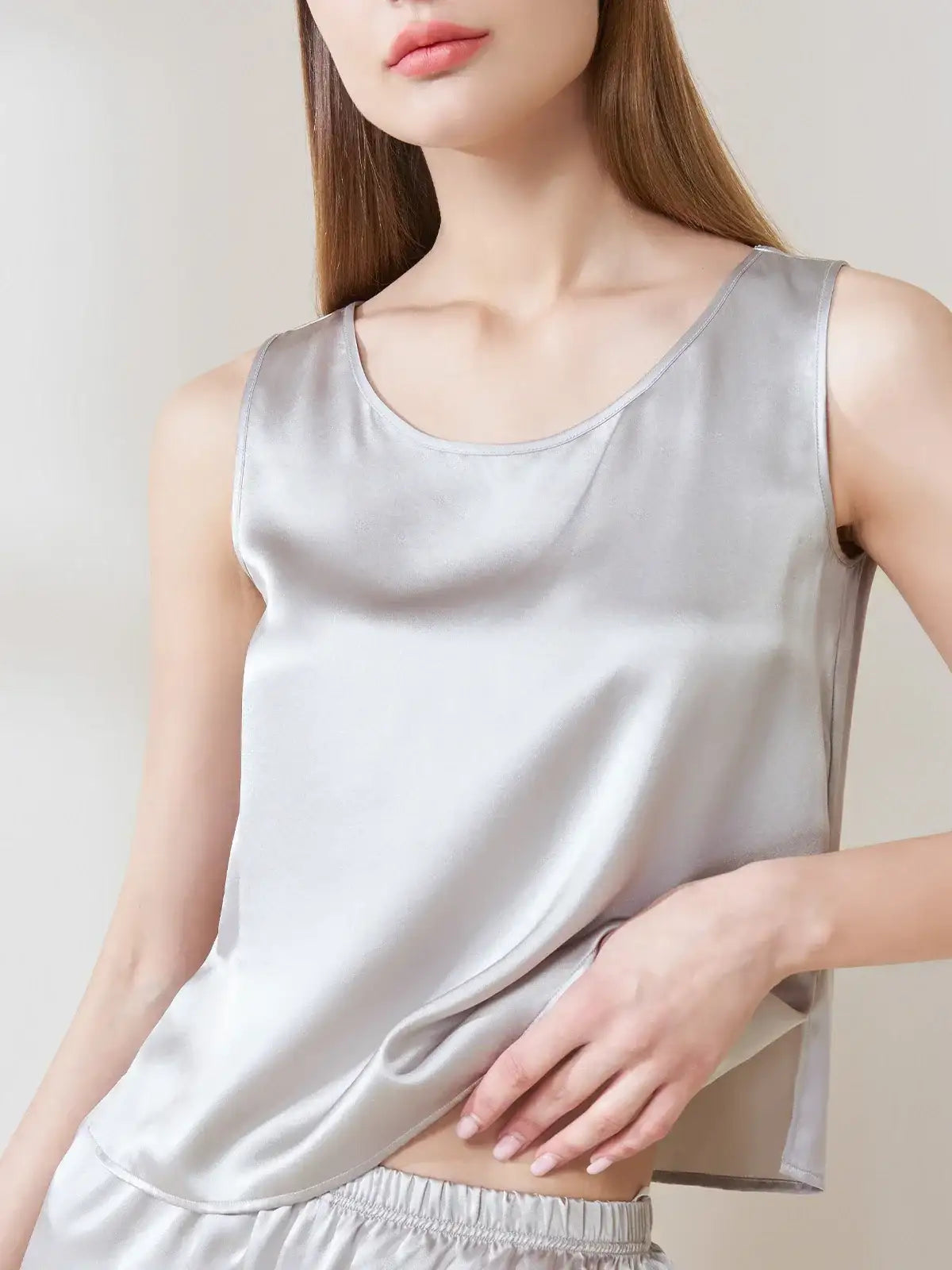 100% Mulberry Silk Vest - JANCESILK