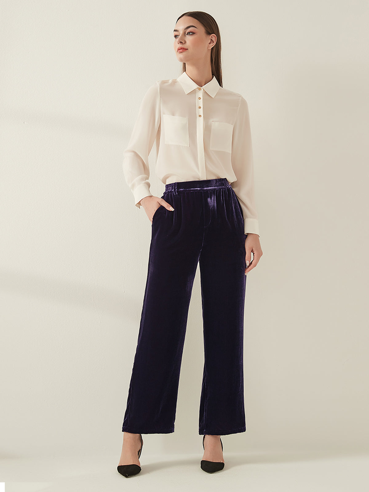 Silk Velvet Trousers