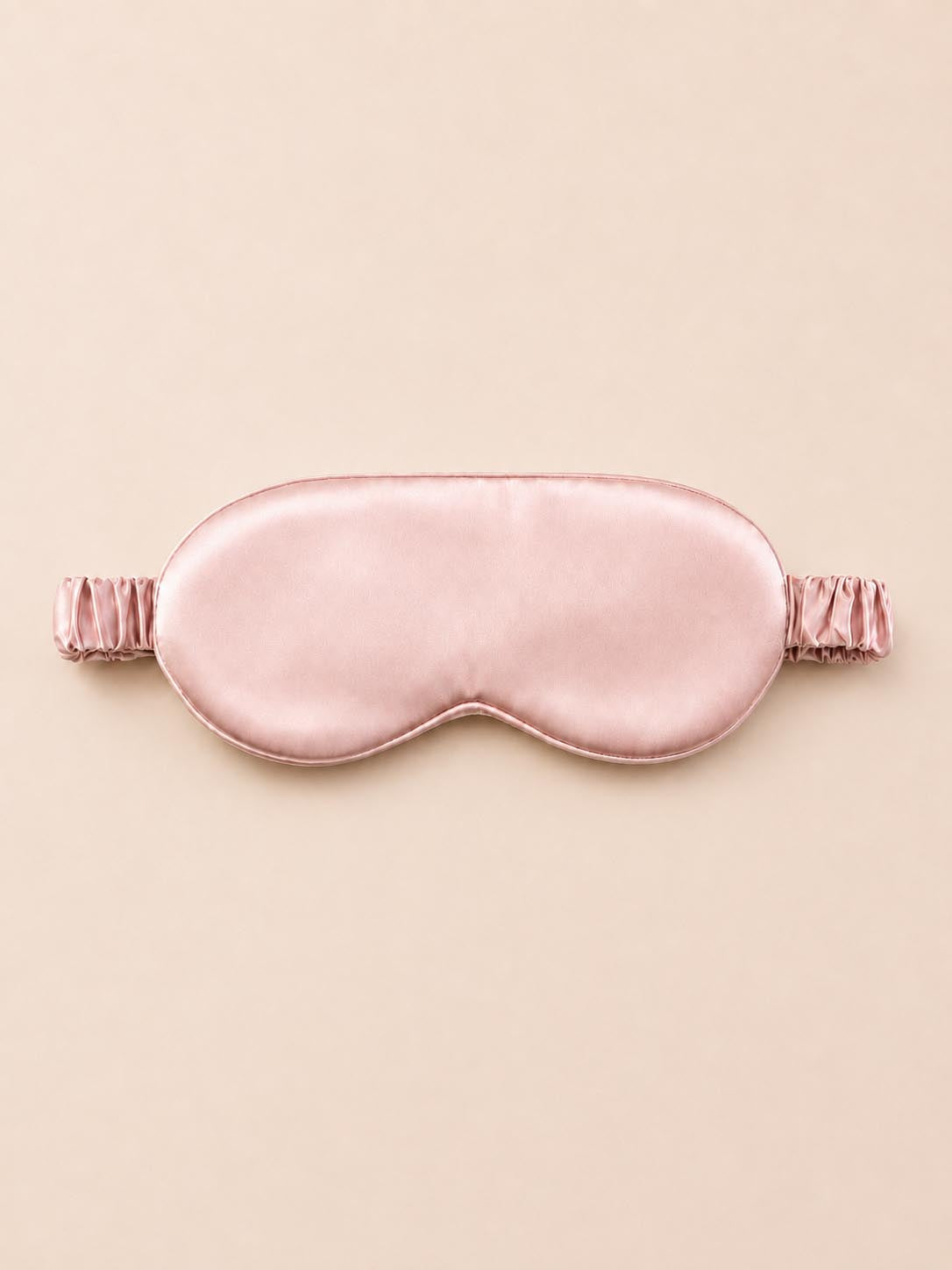 19 Momme 100% Mulberry Silk Sleep Eye Mask with Elastic Band#color_Blush_Pink