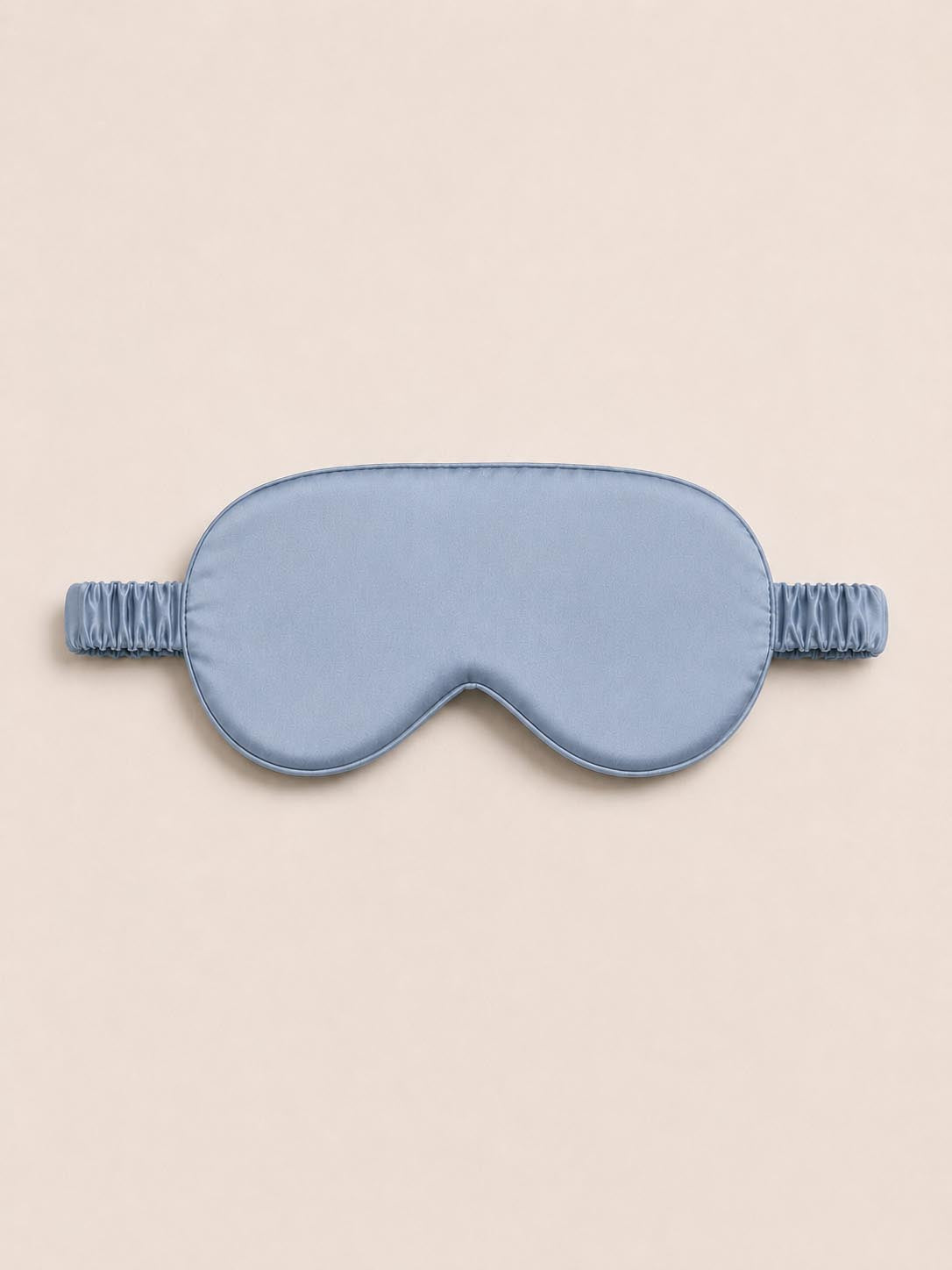 19 Momme 100% Mulberry Silk Sleep Eye Mask with Elastic Band#color_Dusty_Blue